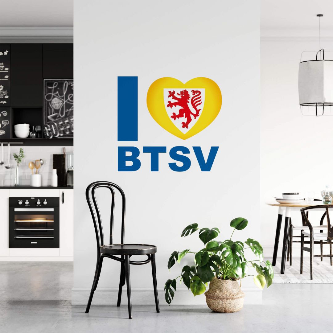 BTSV«, Braunschweig Wandtattoo BAUR bestellen »Eintracht love I | (1 St.) Wall-Art