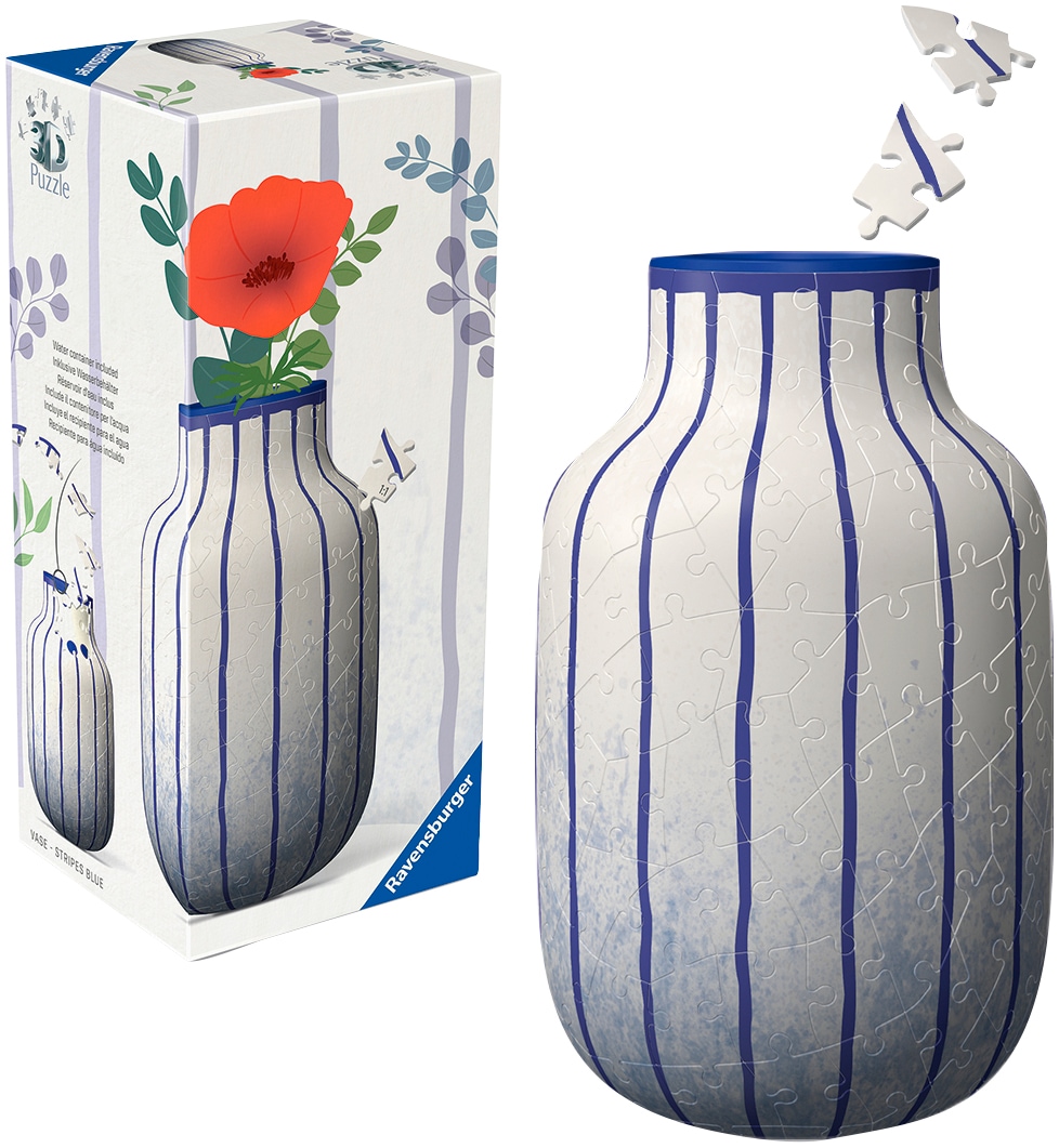 Ravensburger 3D-Puzzle »Vase Stripes Blue« Made in Europe