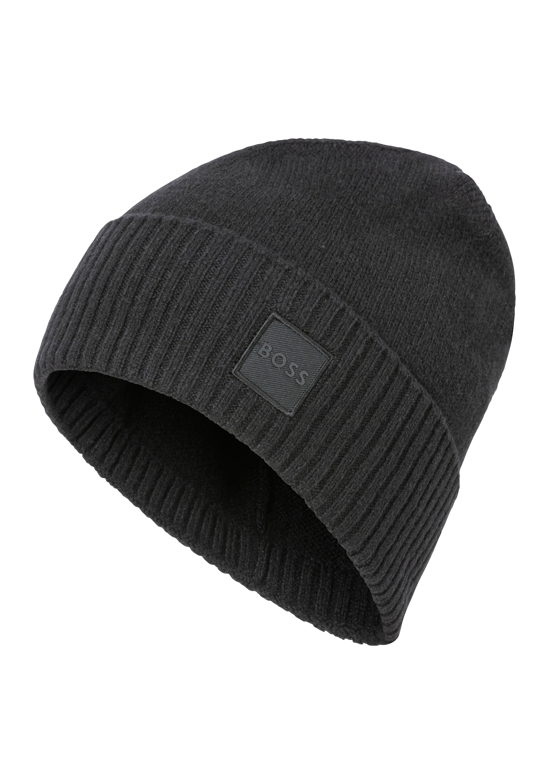 BOSS ORANGE Beanie "Akaio R Hat", Ton in Ton Logo-Badge günstig online kaufen