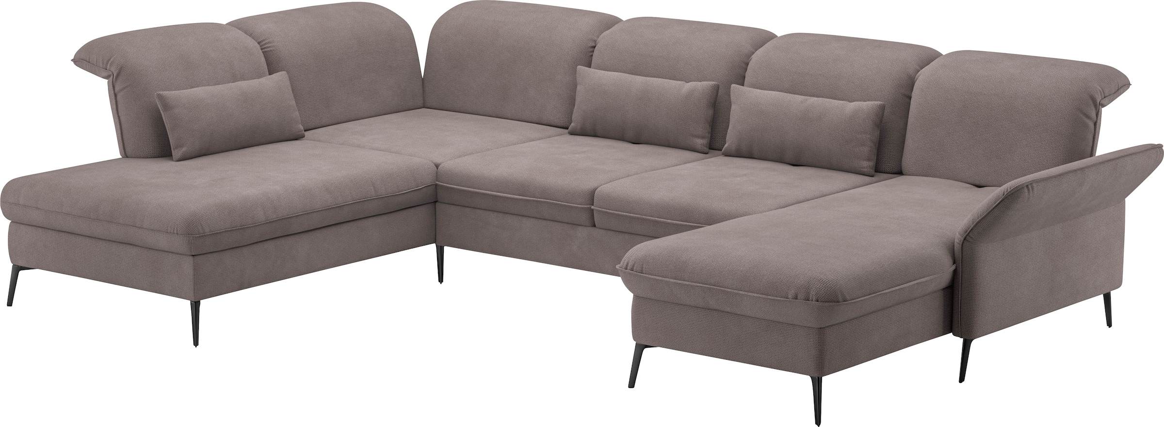 sit&more Wohnlandschaft »Emely«, mit Sitztiefenverstellung optional mit Bettfunktion und Bettkasten