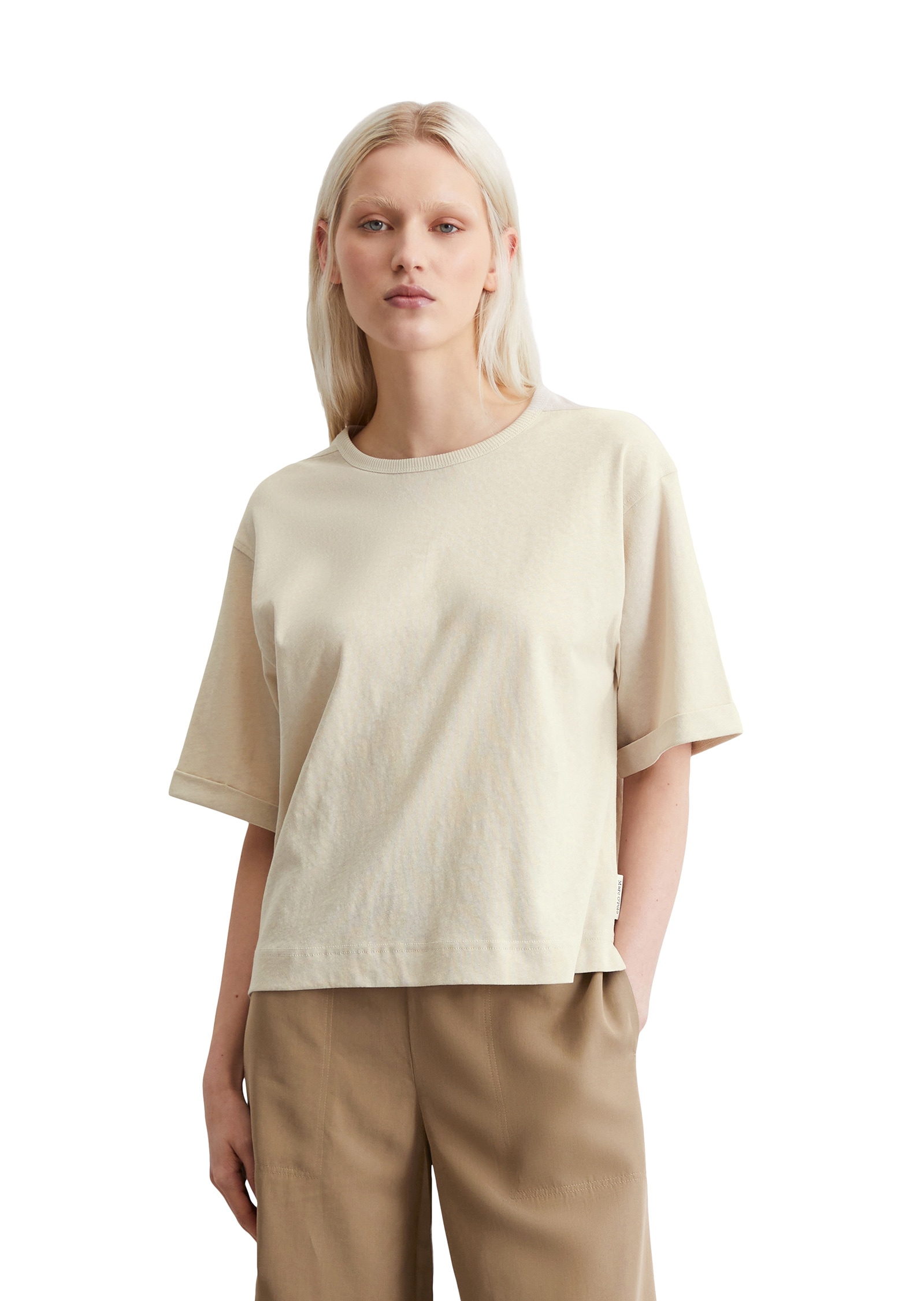 Marc OPolo T-Shirt "aus Organic Cotton-Hanf-Mix" günstig online kaufen
