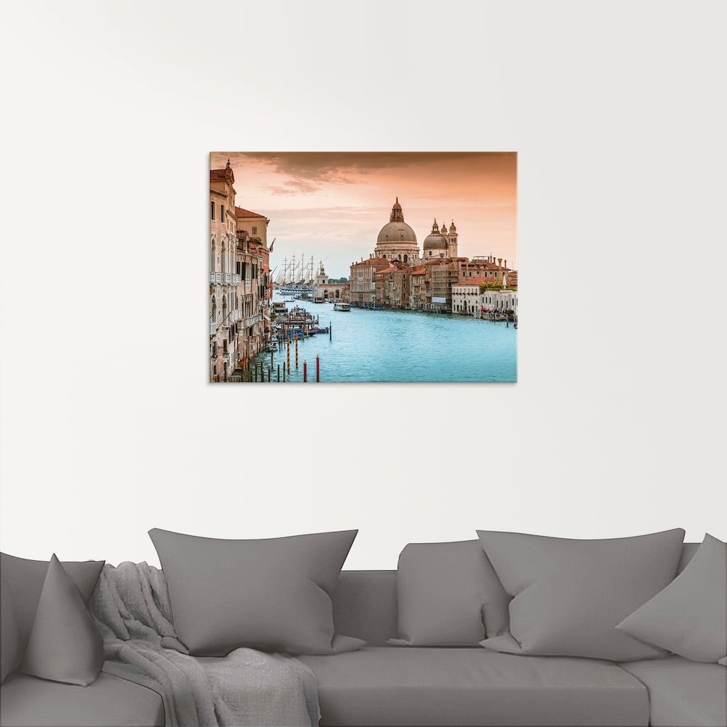 Artland Glasbild »Venedig Canal Grande I«, Italien, (1 St.), in verschiedenen Größen