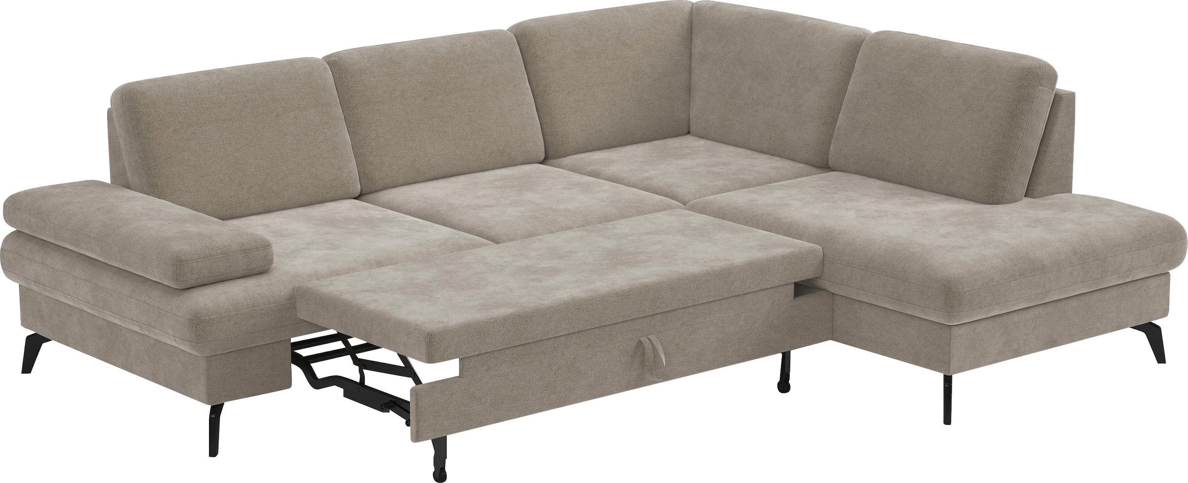 sit&more Ecksofa »Morris L-Form, inkl. Sitztiefenverstellung«, wahlweise mit Armteilverstellung, Bettfunktion & Bettkasten