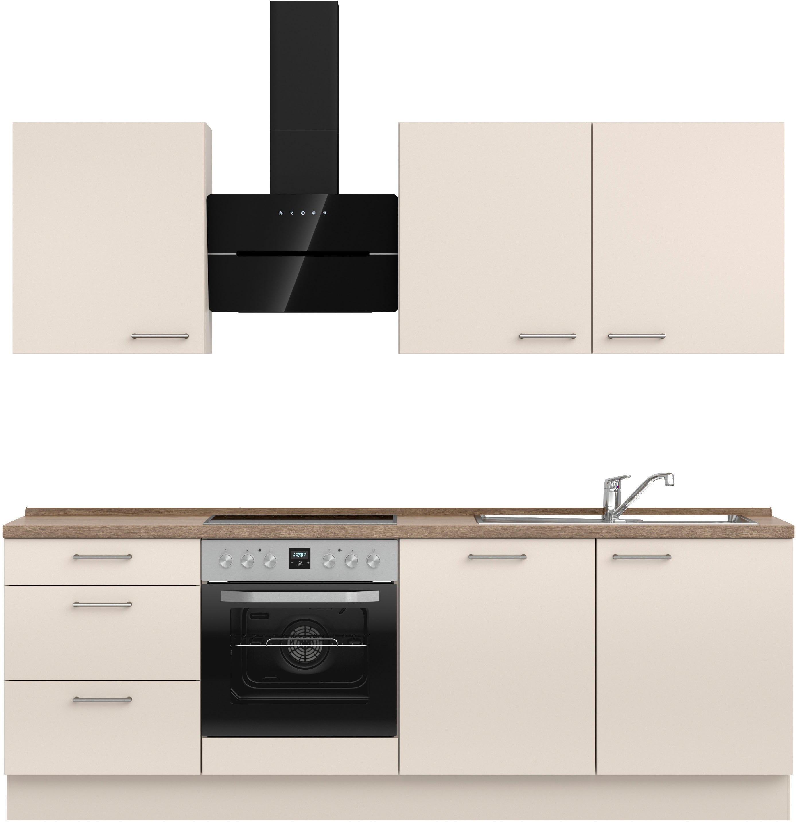 nobilia Küchenzeile ""Laser II", Ausrichtung wählbar, Breite 240 cm" vormon günstig online kaufen