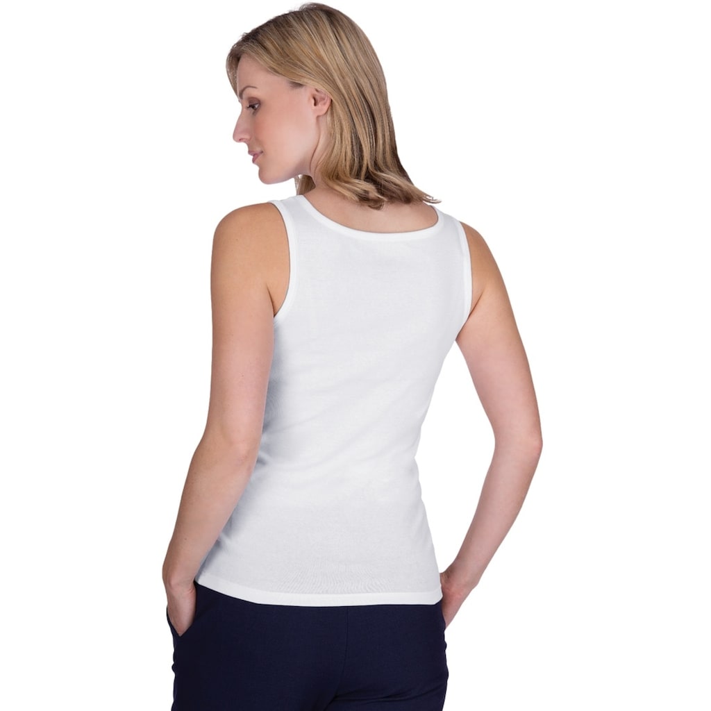 Trigema Tanktop »TRIGEMA Trägershirt mit Kristallsteinen«, (1 tlg.)