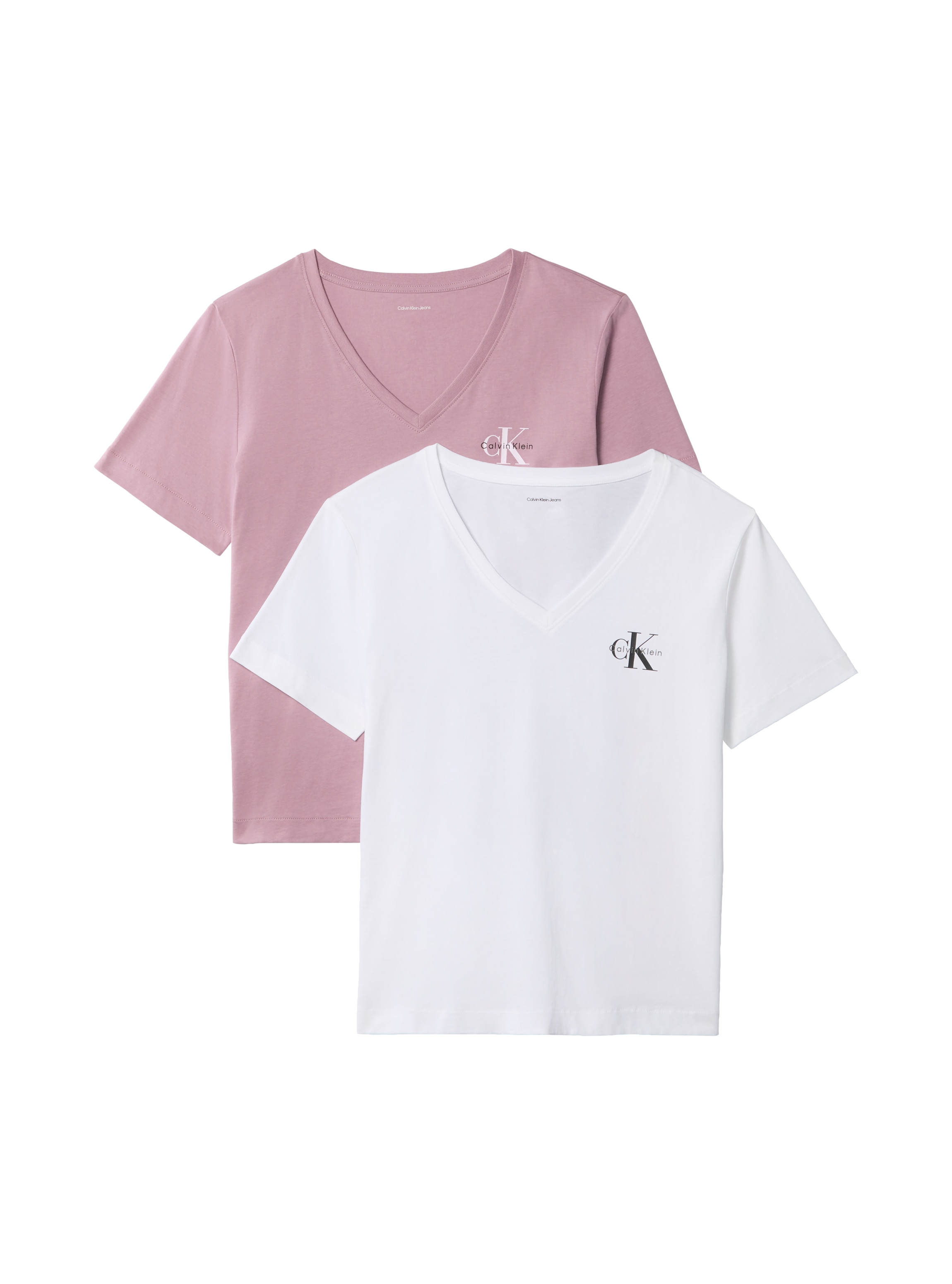 Calvin Klein Jeans T-Shirt "MONOLOGO VNK 2PACK TEE" Packung, 2er-Pack, 2, Logoschriftzug