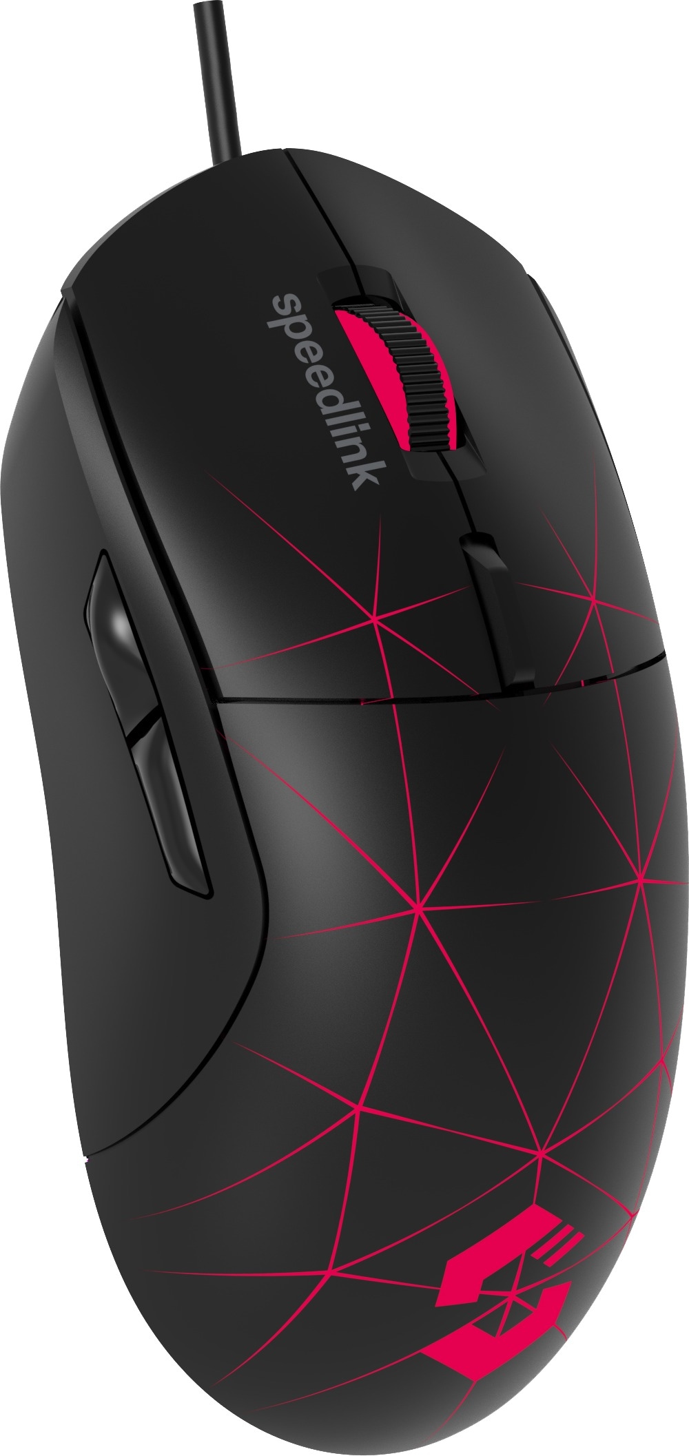 Speedlink Gaming-Maus »CORAX konfigurierbare RGB Beleuchtung, 5 programmierbare Tasten«, DPI-Schalter bis 3.200 dpi, kabelgebunden, stoffummanteltes Kabel