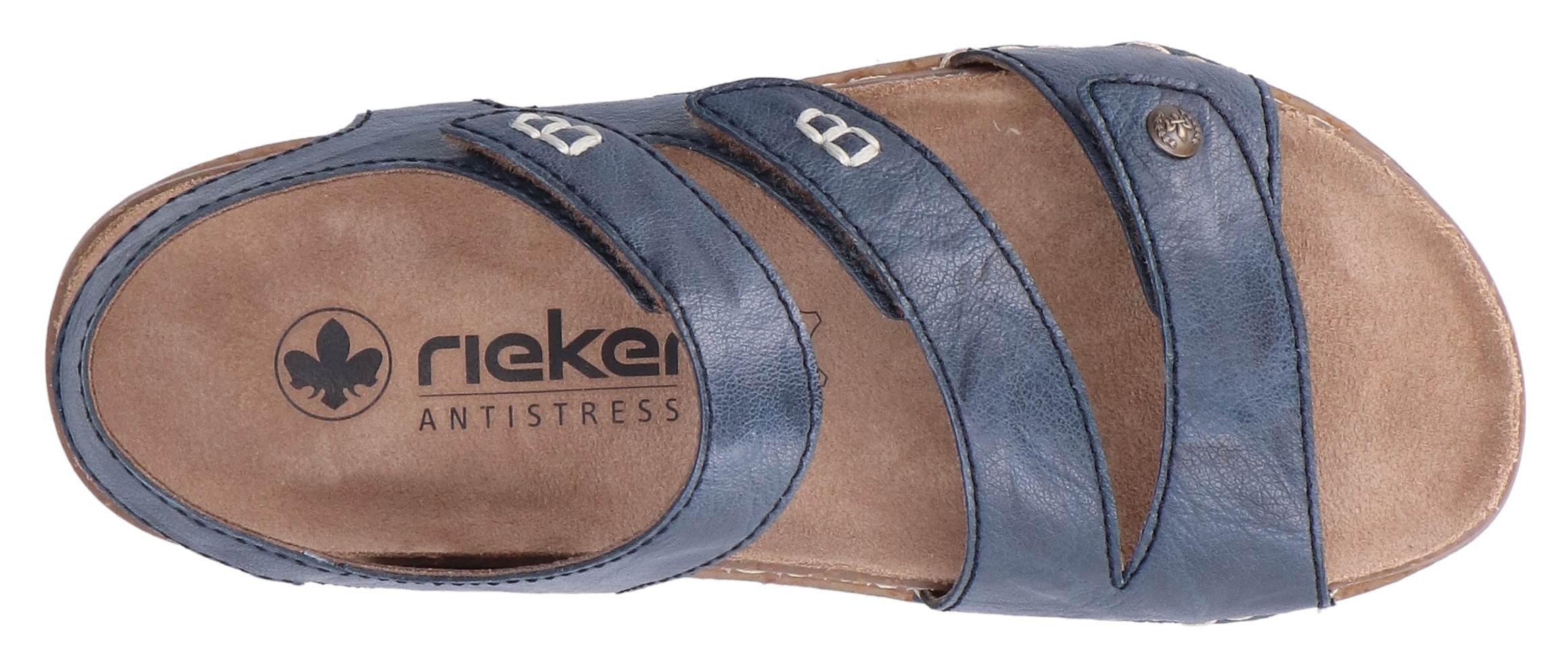 Rieker Sandale, Sommerschuh, Sandalette mit praktischen Klettverschlüssen
