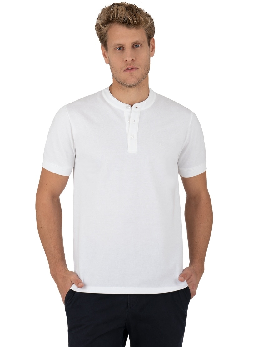 Trigema T-Shirt »TRIGEMA Henley Shirt mit Knopfleiste«, (1 tlg.)