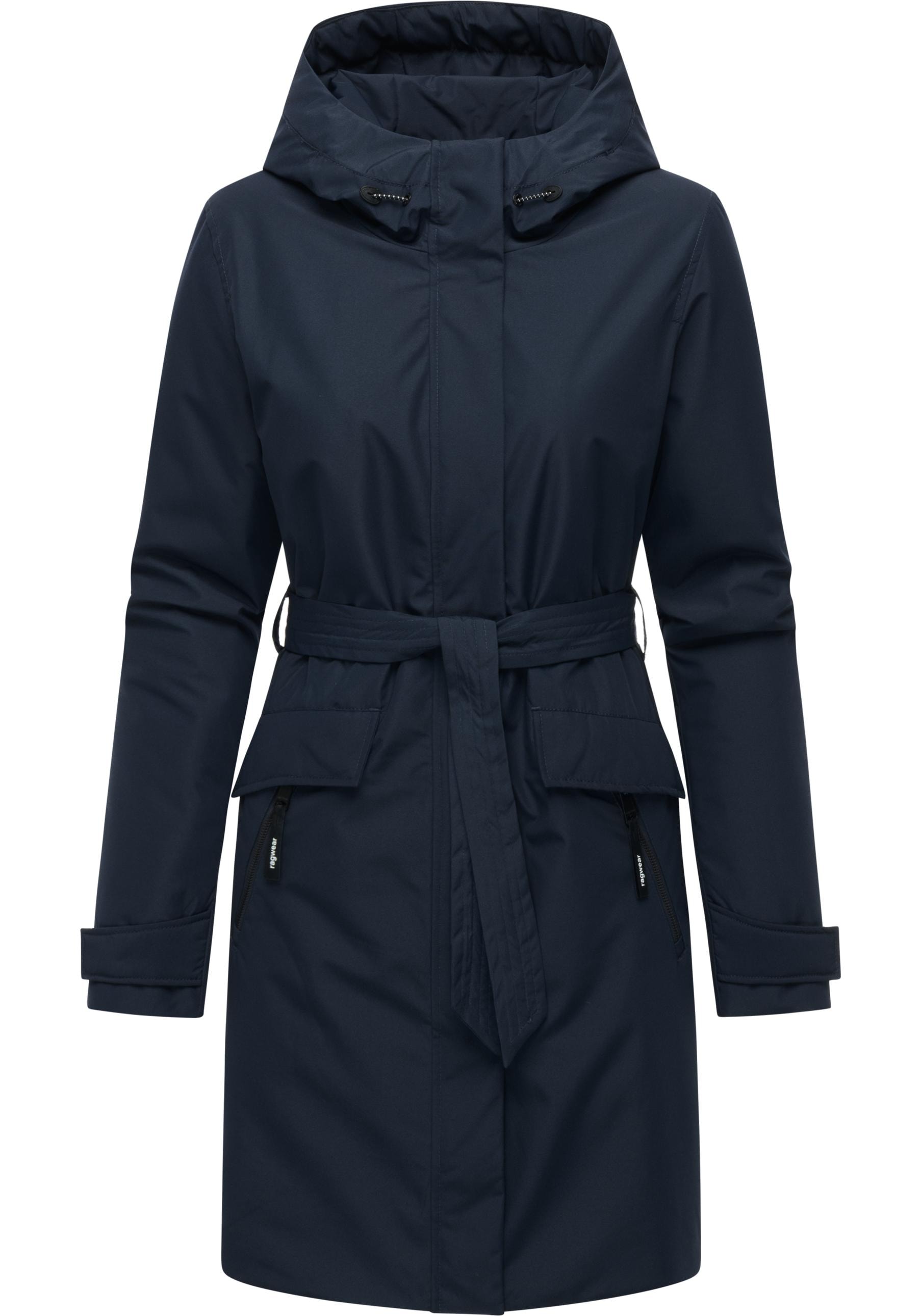 Ragwear Langmantel »Horatia Warm YOUMODO« Wasserdichter Wintermantel mit Bindegürtel
