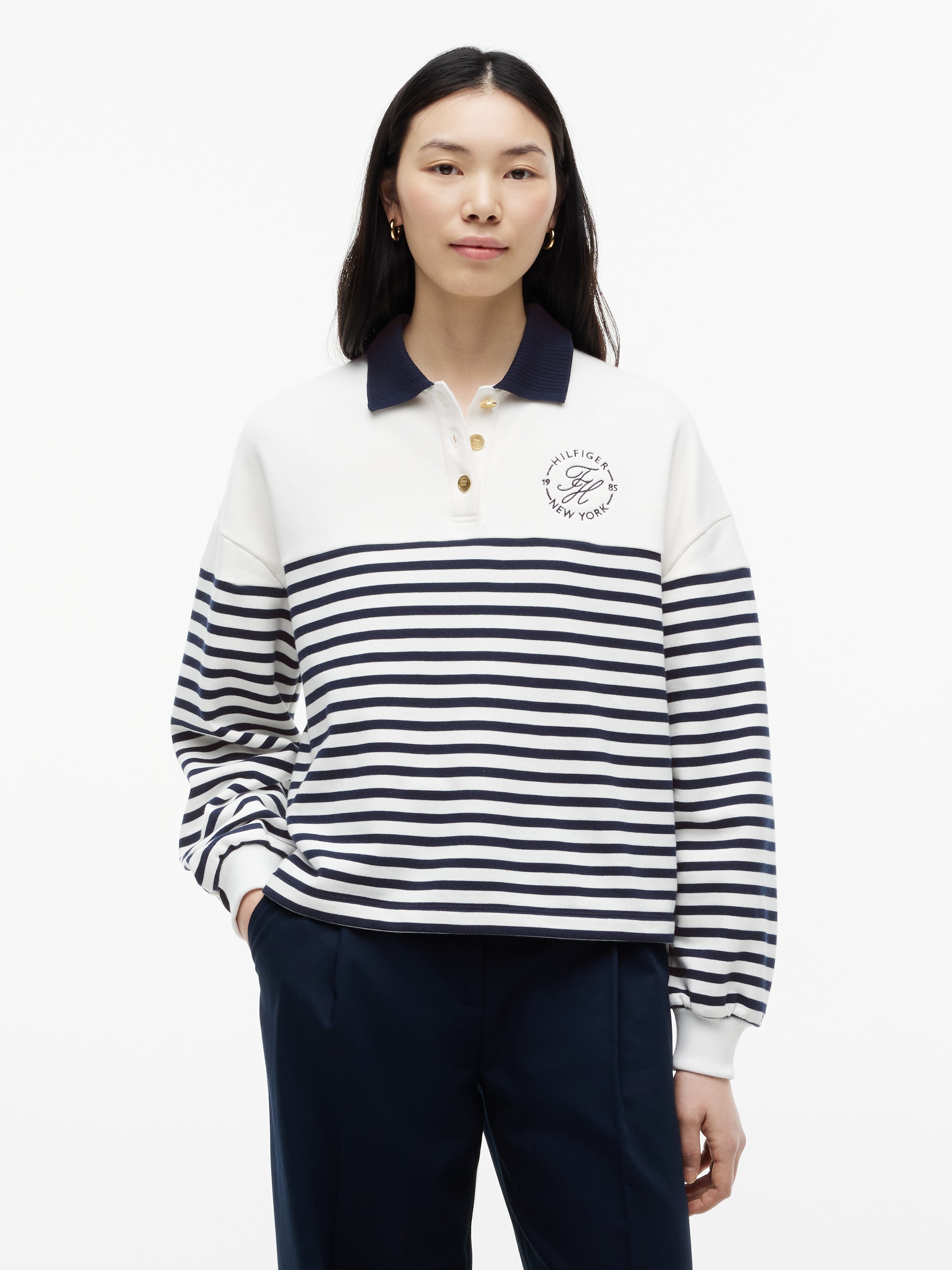 Tommy Hilfiger Sweatshirt "TH ROUNDAL COLLAR SWTSHT", Regular fit, Baumwolle