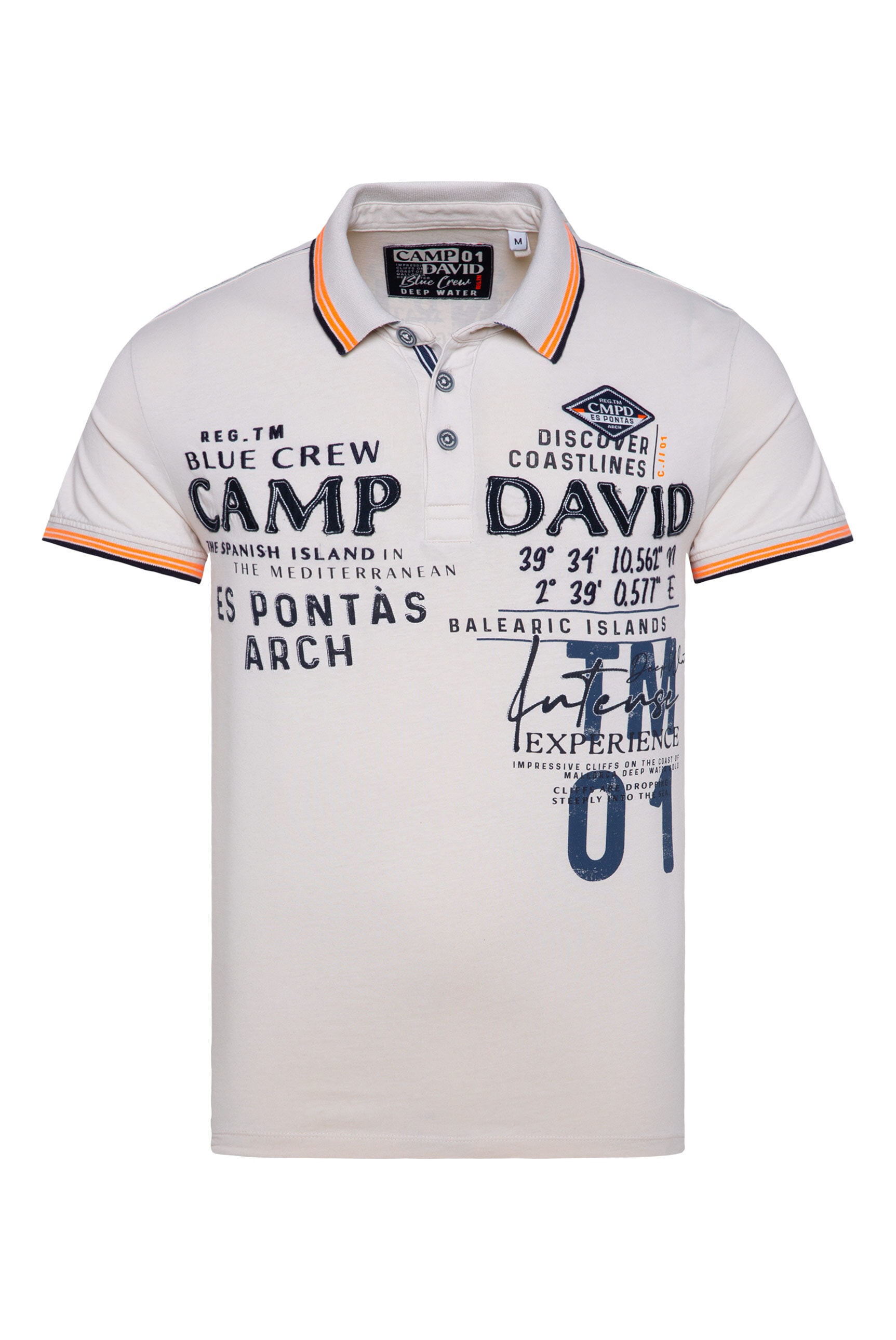 CAMP DAVID Poloshirt, aus Baumwolle