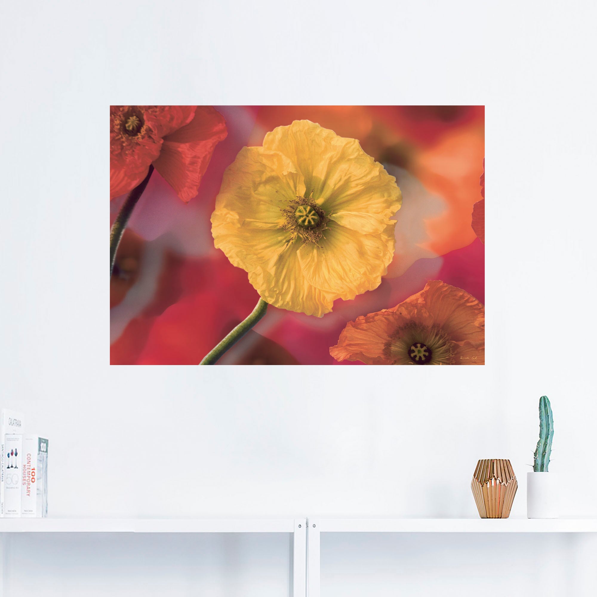 Artland Wandbild »Fotokollage Mohnblumen«, Blumenbilder, (1 St.), als  Leinwandbild, Wandaufkleber oder Poster in versch. Größen kaufen | BAUR | Poster