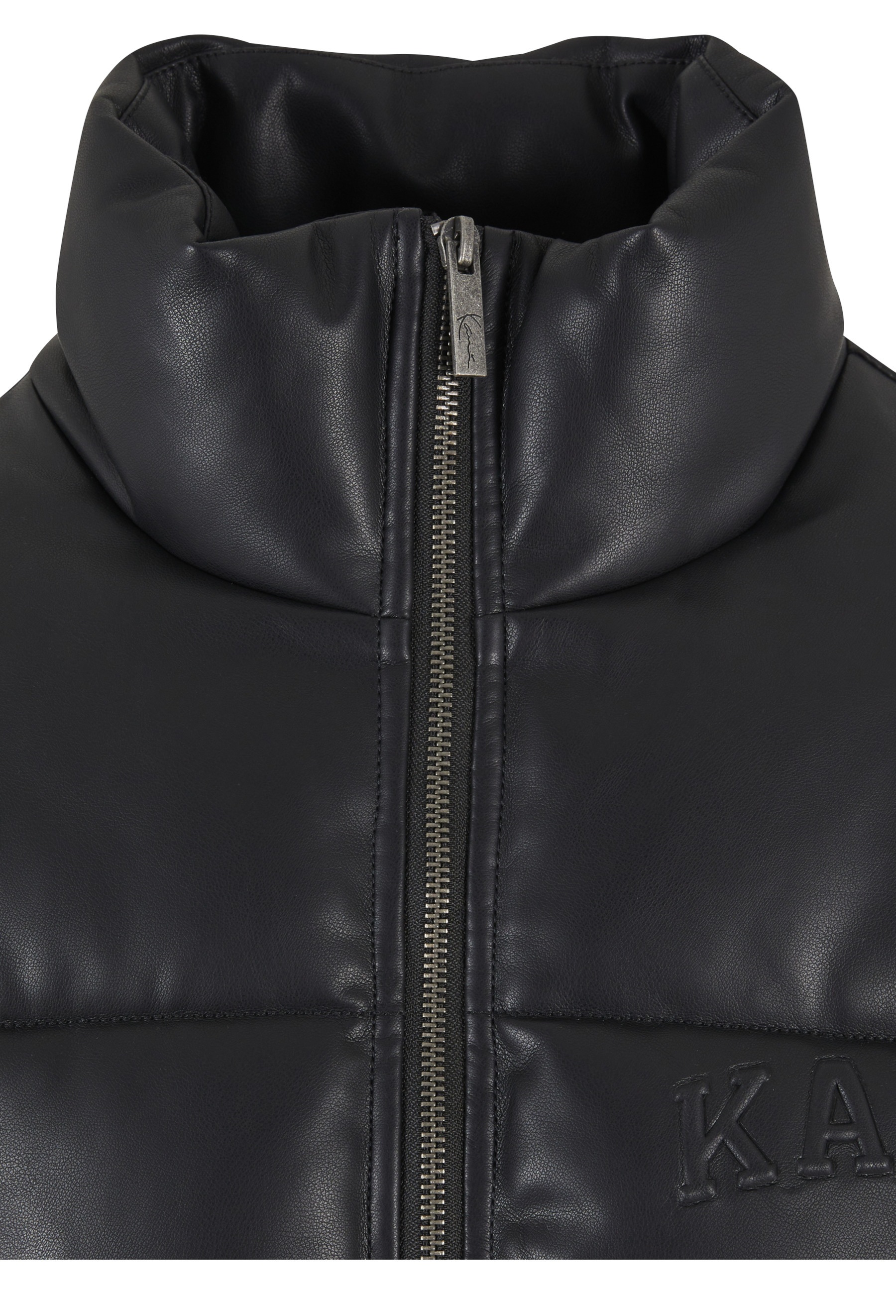 Karl Kani Winterjacke »Karl Kani Karl Kani Serif Crop PU Puffer Jacket« 1 Stk. tlg. ohne Kapuze