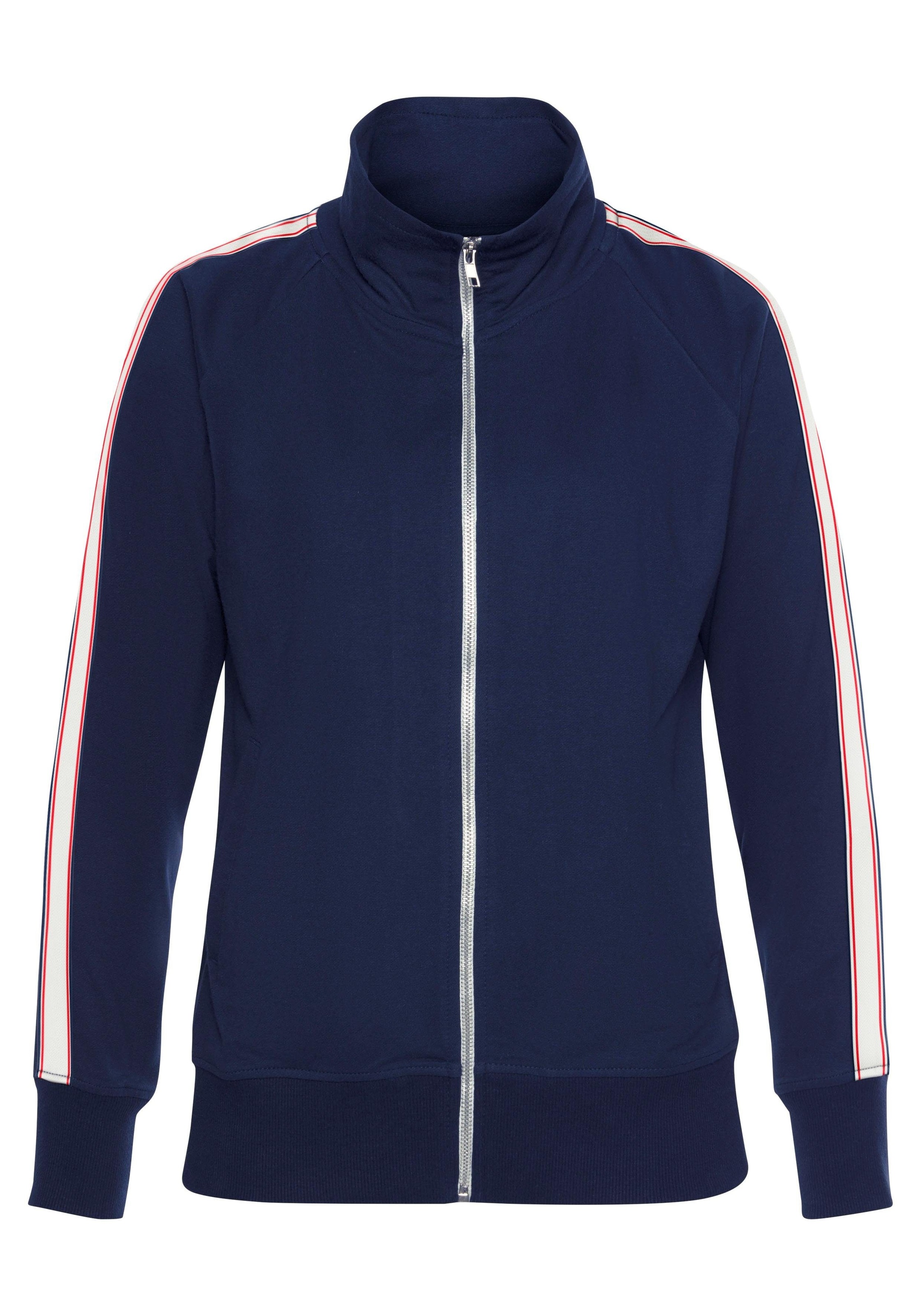 H.I.S Sweatjacke, mit Kontraststreifen, Loungewear günstig online kaufen