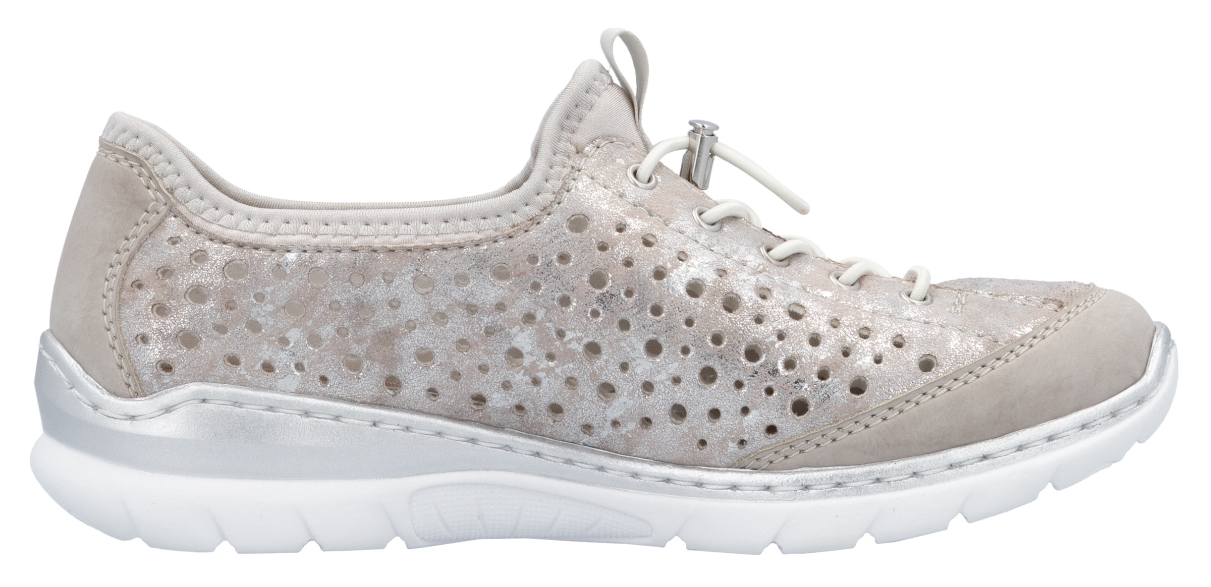 Rieker Slip-On Sneaker, Schlupfschuh, Freizeitschuh, Halbschuh mit Schnellverschluss