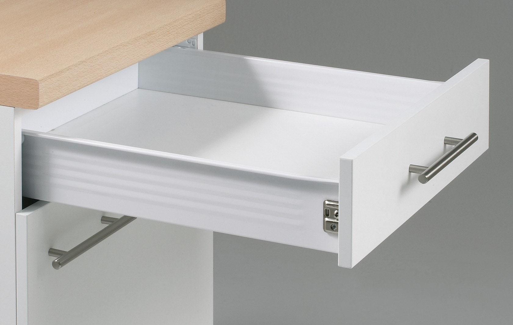 OPTIFIT Küchenzeile »Leer Breite 300 cm« mit Hanseatic E-Geräten, inkl. Kühlschrank