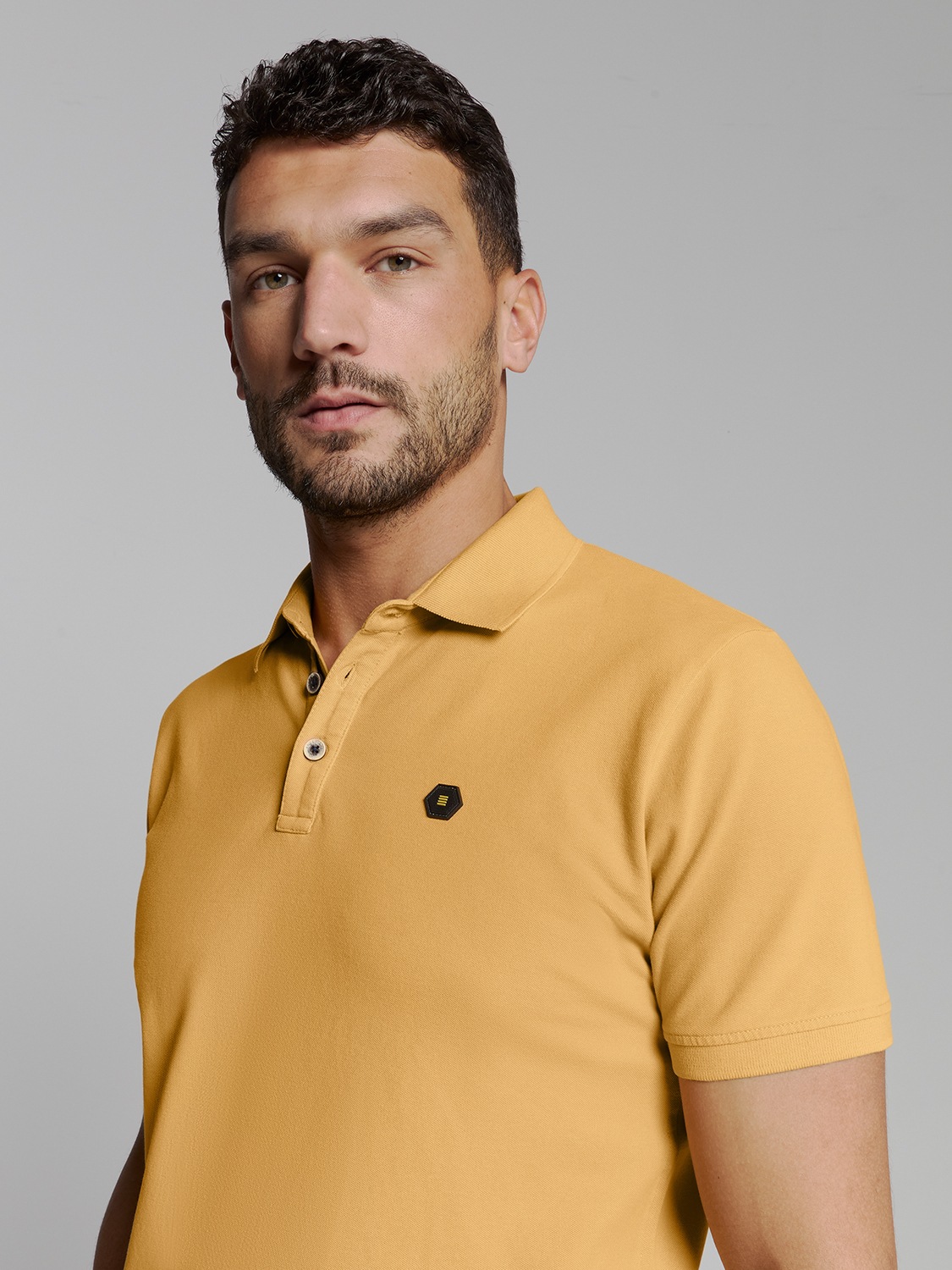 NO EXCESS Poloshirt »No Excess Poloshirt Polo Pique Garment Dyed«