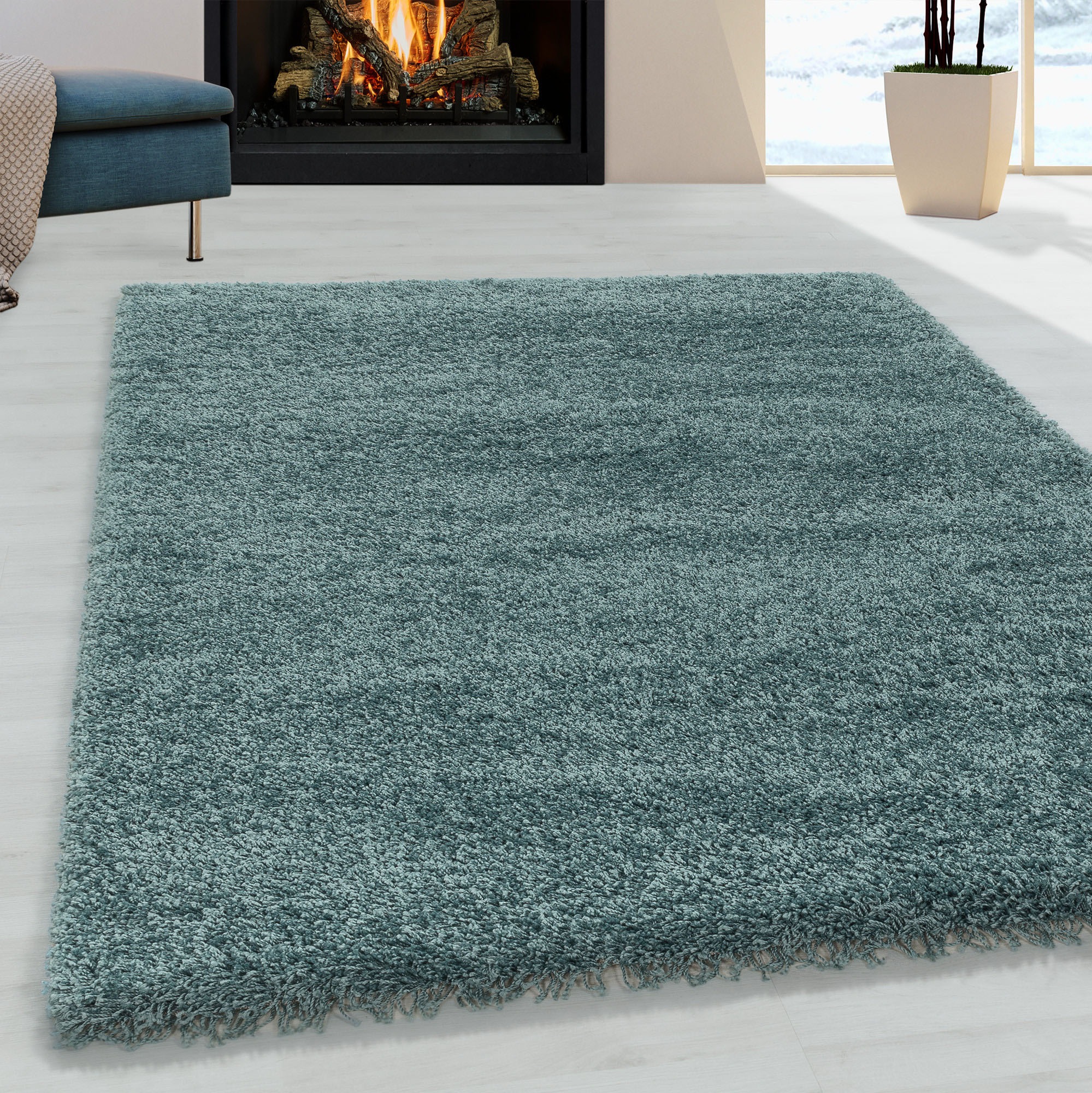 Ayyildiz Teppiche "SYDNEY 3000" rechteckig 30 mm Höhe Shaggy, Langflor, uni, auch in rund, Wohnzimmer