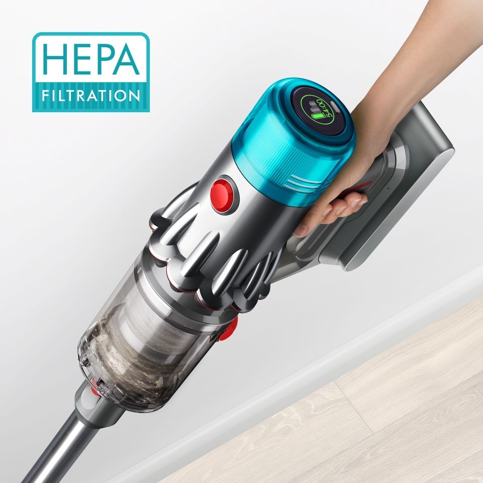 DYSON Akku-Hand-und Stielstaubsauger »V12™ Origin« Anti-Kratz Bürste, kein Saugkraftverlust, LCD-Display