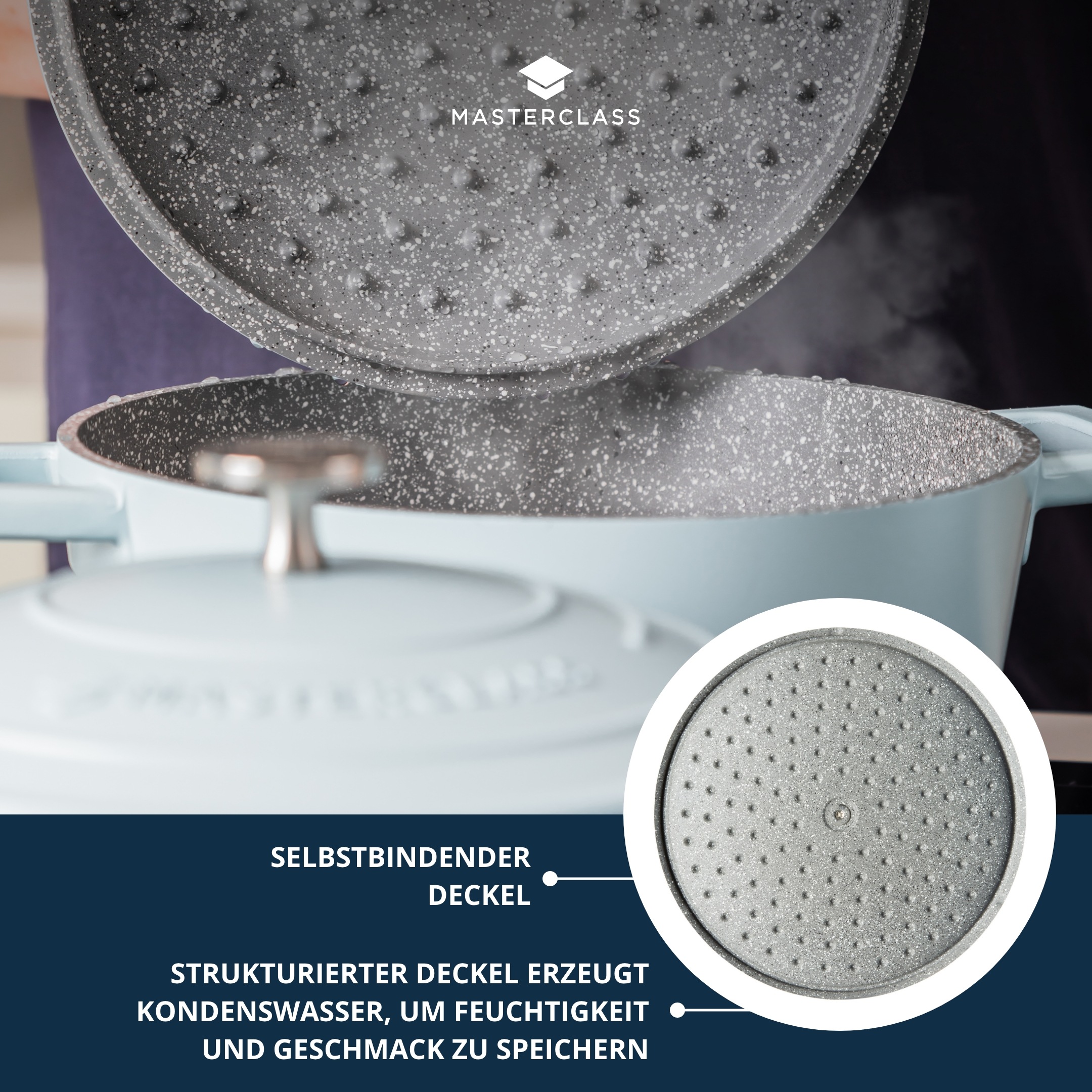 Master Class Kasserolle »MasterClass«, Aluminiumguss, 4 Liter, rund, ultraleicht, kratzfeste Antihaftbeschichtung, Induktion