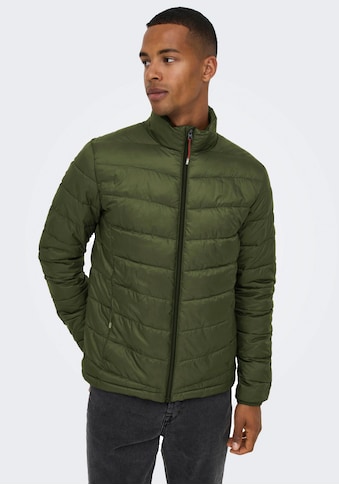 Steppjacke »CARVEN QUILTED PUFFER«, mit Stehkragen