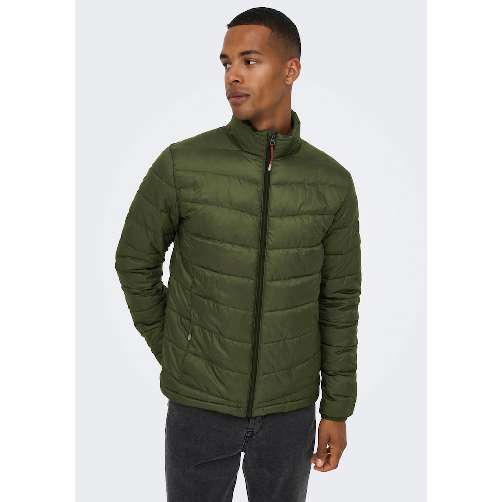 ONLY & SONS Steppjacke »CARVEN QUILTED PUFFER«, mit Stehkragen