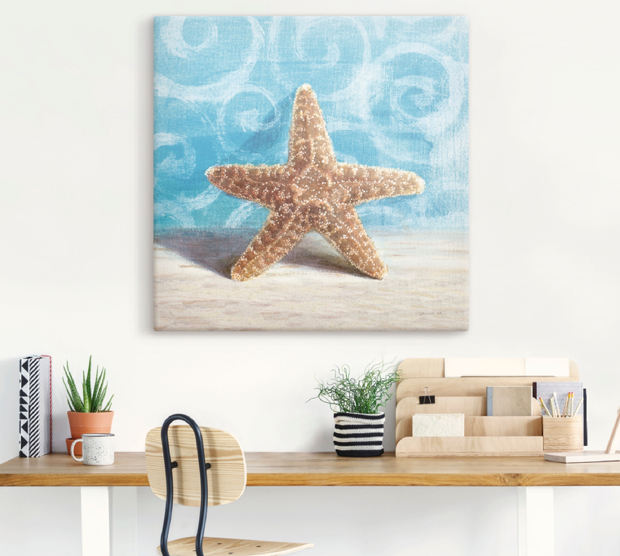 Artland Leinwandbild »Geschenke aus dem Meer III«, Wassertiere, (1 St.), auf Keilrahmen gespannt