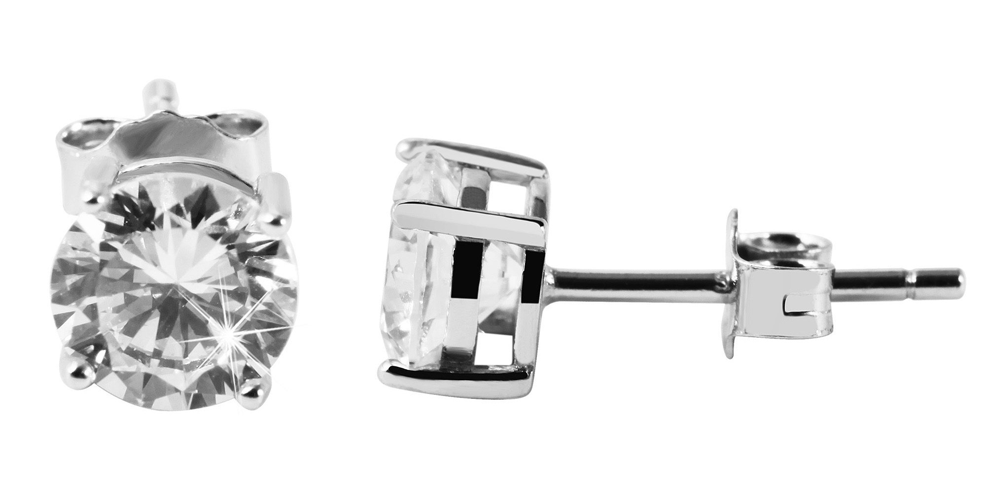 Adelia´s Paar Ohrhänger »Damen Ohrringe – Ohrstecker aus 925 Silber mit Zirkonia« Zum Verschenken an Menschen, die Ihnen am Herzen liegen