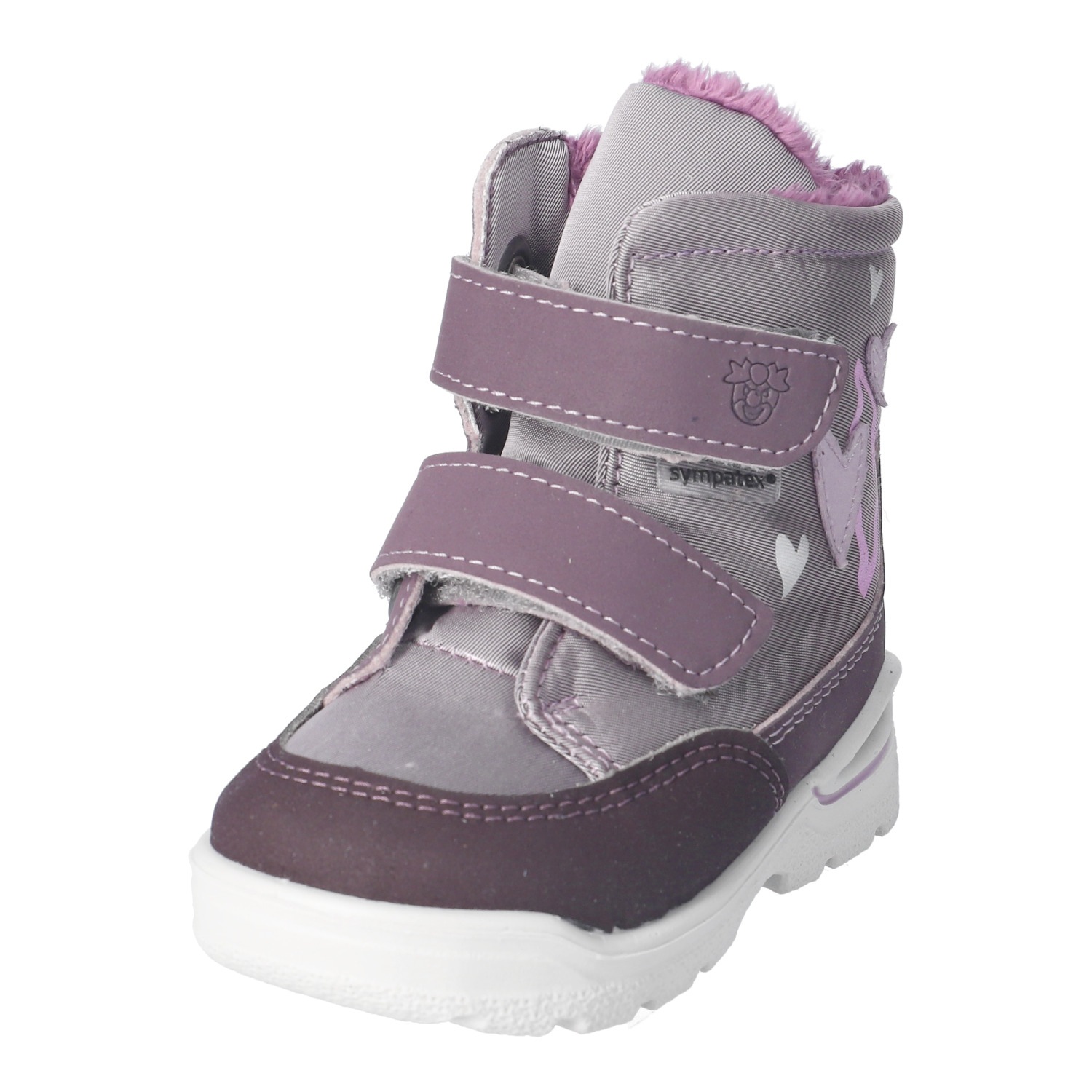 PEPINO by RICOSTA Winterboots »MELINA, WMS: mittel«  Klettboots mit Herzchen-Applikation, Größenschablone zum Download