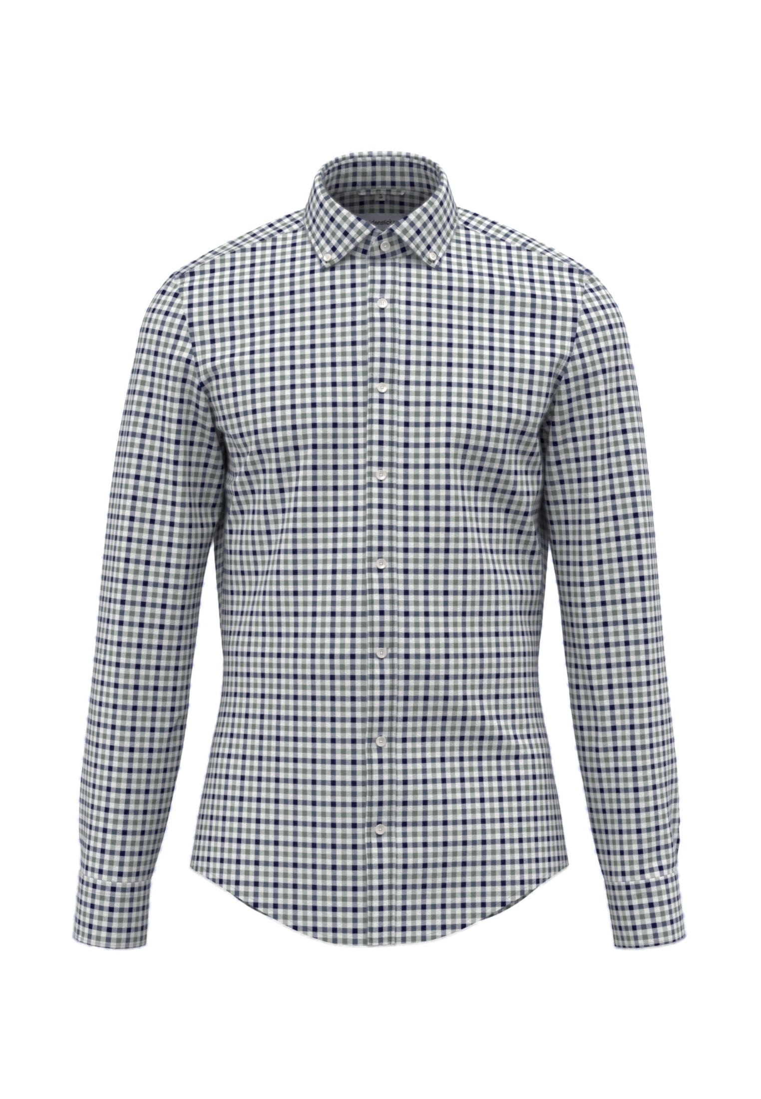 seidensticker Flanellhemd »Shaped«, Shaped Langarm Button-Down-Kragen Karo