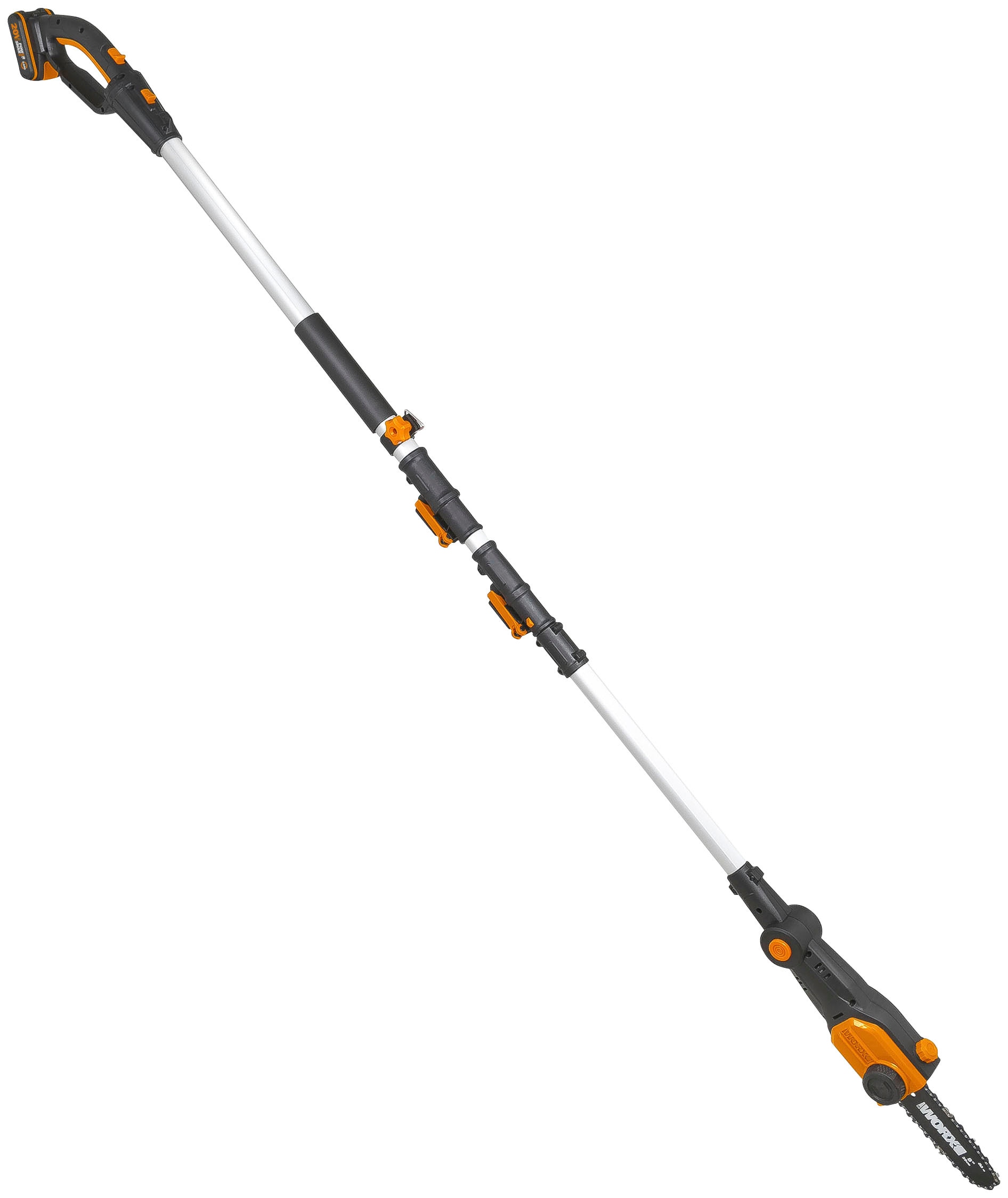 Worx Akku-Hochentaster »20V Akku Hochentaster, 20cm, Teleskopgriff max. 3,6m«, (Set, Gartenscheren-Maschinen), inklusive 20V/2Ah Akku und Ladegerät