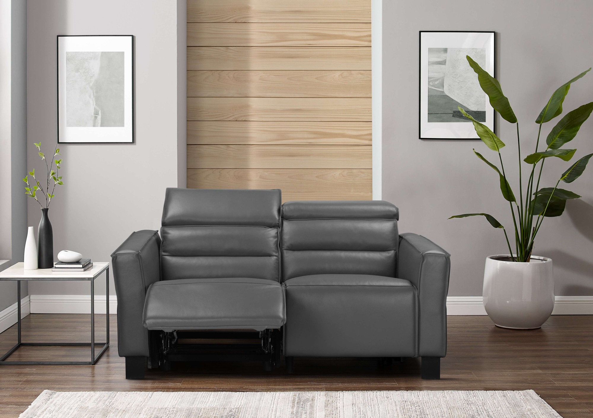 Thumbnail - Home affaire 2-Sitzer "Carpari, 162 cm, mit manueller od. elektrischer Relaxfunktion" (USB A/C), sowie Kopfteilverstellu...