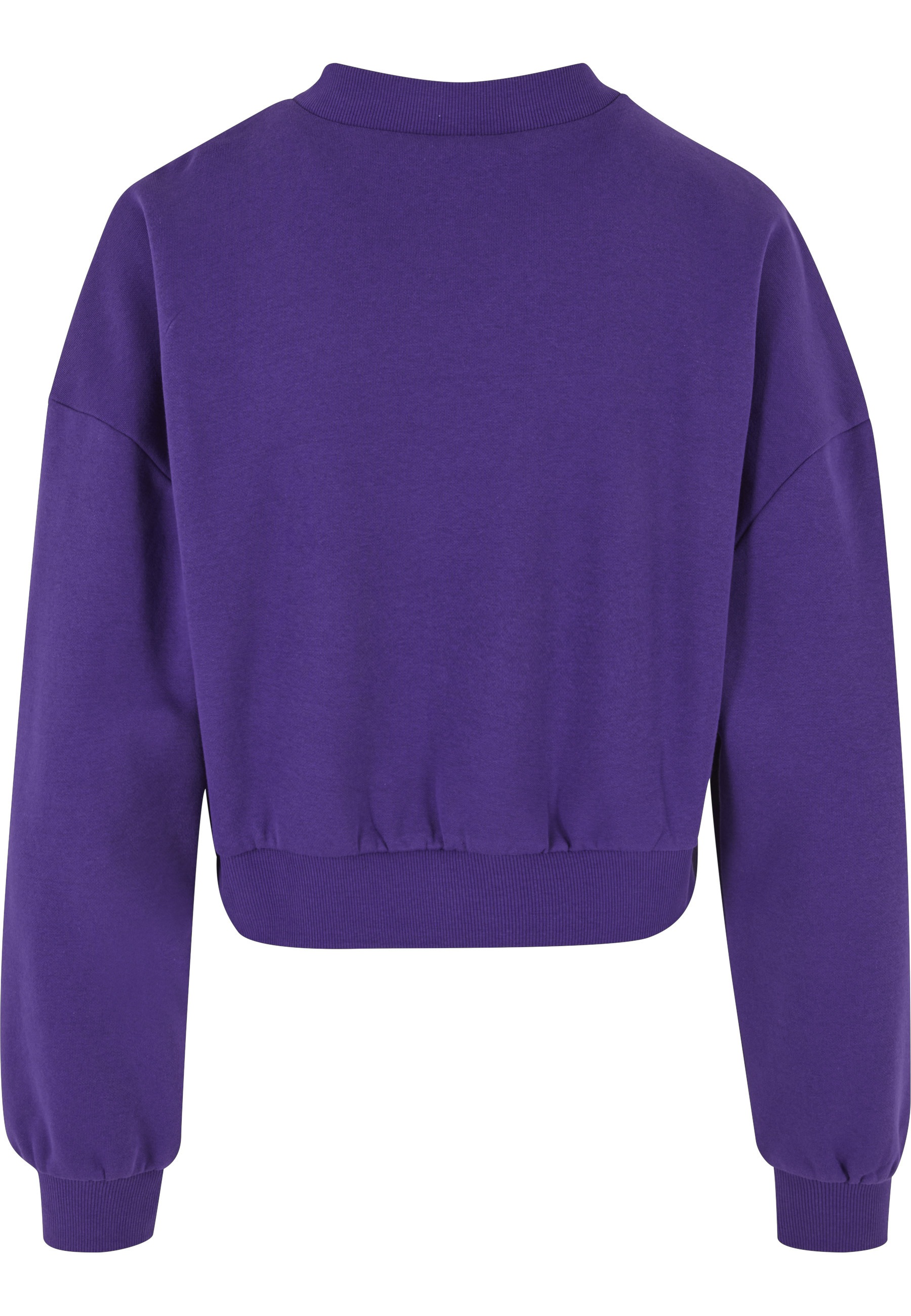 URBAN CLASSICS Sweater "Urban Classics Damen Ladies Cropped V-Neck" günstig online kaufen