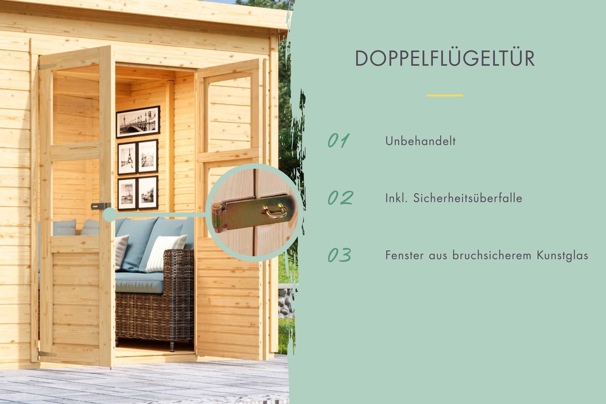 Thumbnail - Karibu Gartenhaus "Baggersee 1"