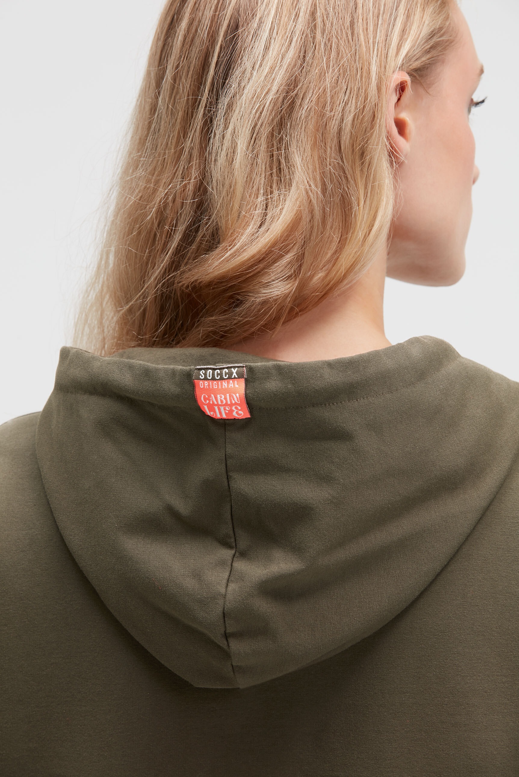 SOCCX Kapuzensweatshirt, mit Reißverschluss an den Seiten
