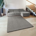 Home affaire Teppich »Ariane«, rechteckig, 21 mm Höhe, Uni Farben, weich durch Microfaser, flauschig, einfarbig, Shaggy-Look