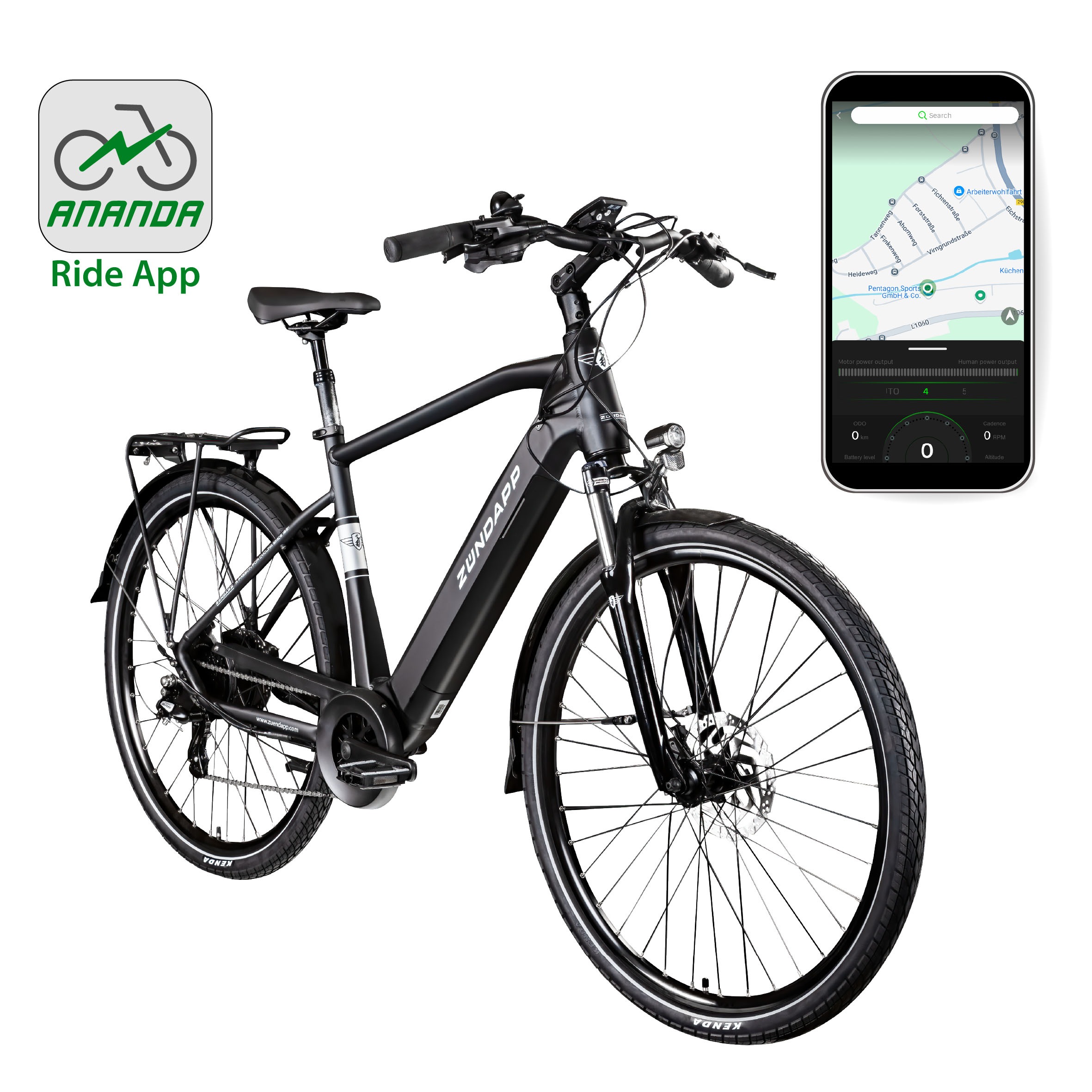 Zündapp E-Bike »Z810«, 24 Gang, Shimano, Altus RD-M310, Heckmotor 250 W, Pedelec, Elektrofahrrad für Herren