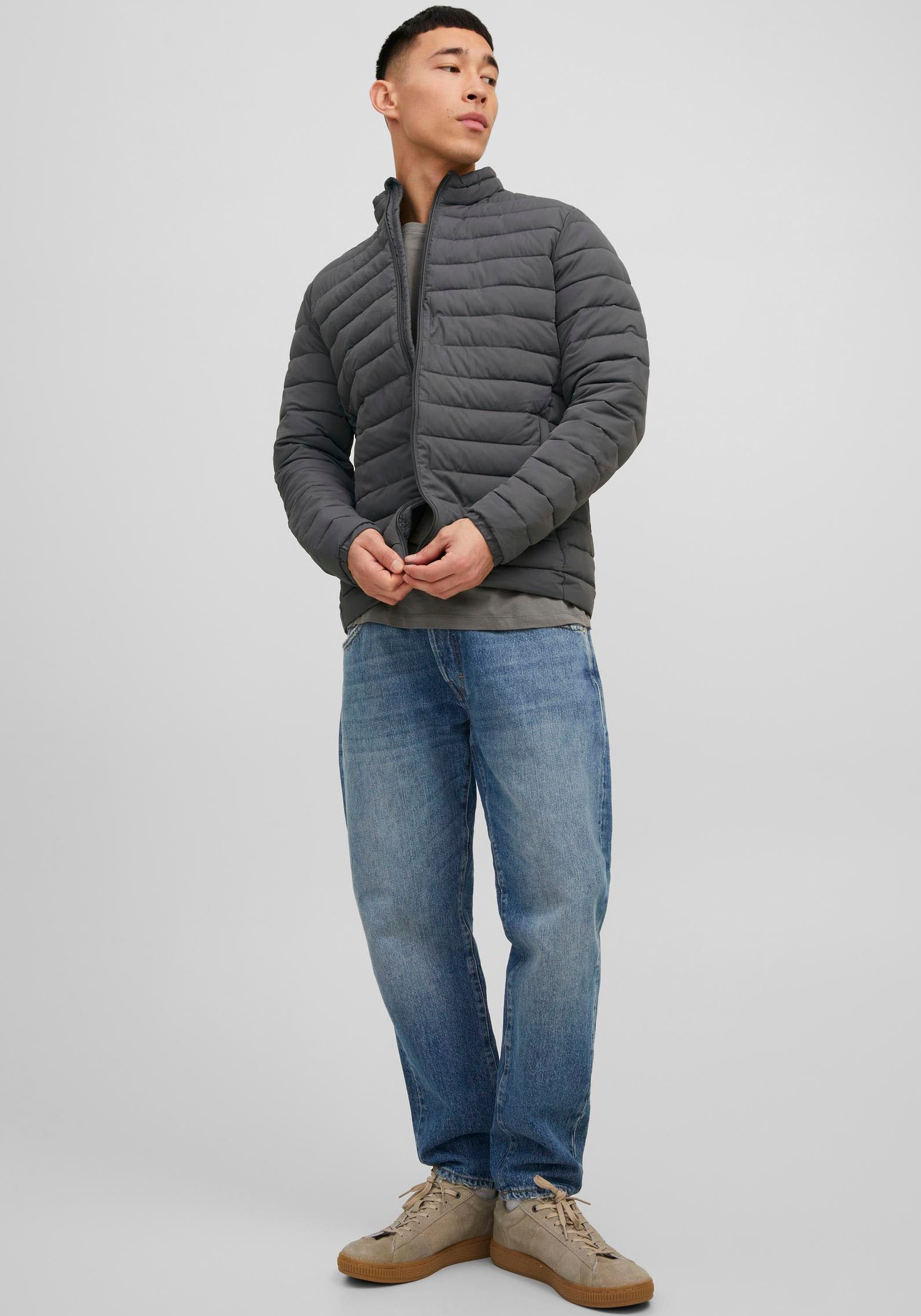 Jack & Jones Steppjacke »RECYCLE PUFFER COLLAR«