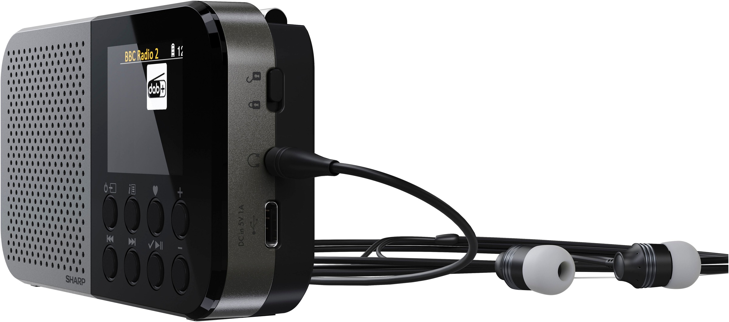 Sharp Radio »DR-P520«, (AVRCP Bluetooth-A2DP Bluetooth-Bluetooth 1,5 W)