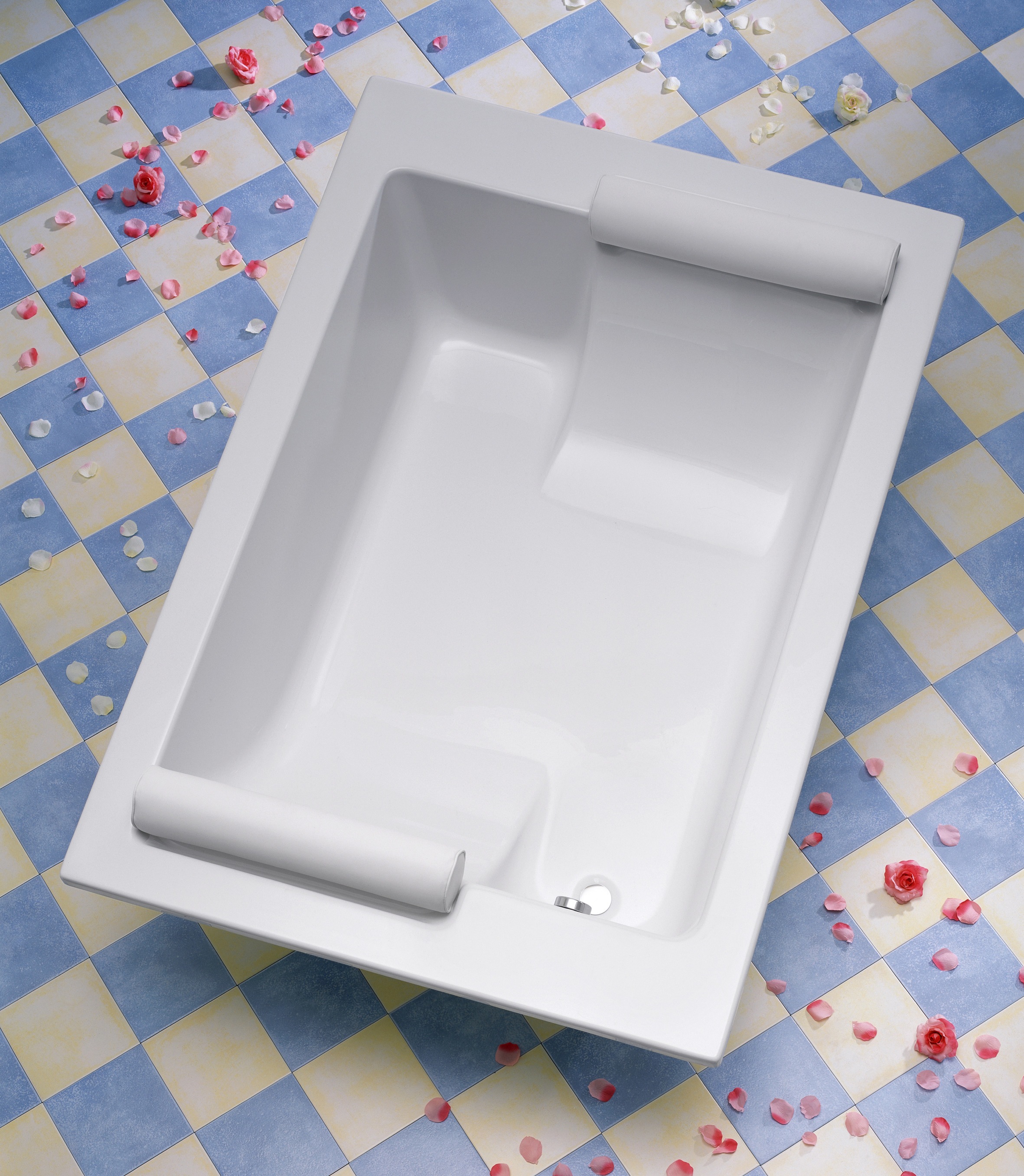 Badewanne OTTOFOND, B:135cm H:61cm L:195cm T:135cm, weiß, Sanitäracryl, Badewannen, "Maharaja", mit Wannenträger