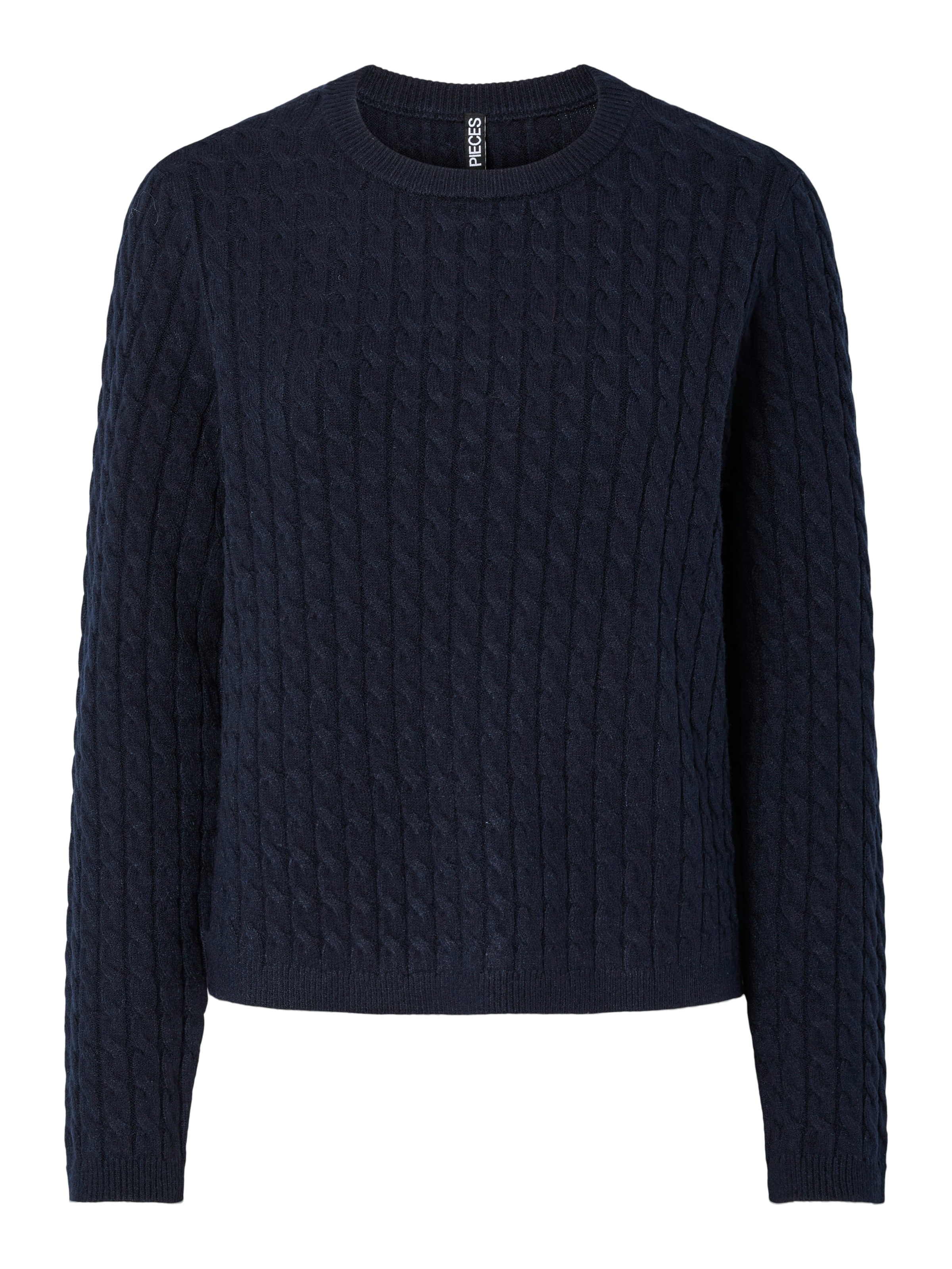 pieces Strickpullover »PCFIA LS CABLE KNIT NOOS BC«