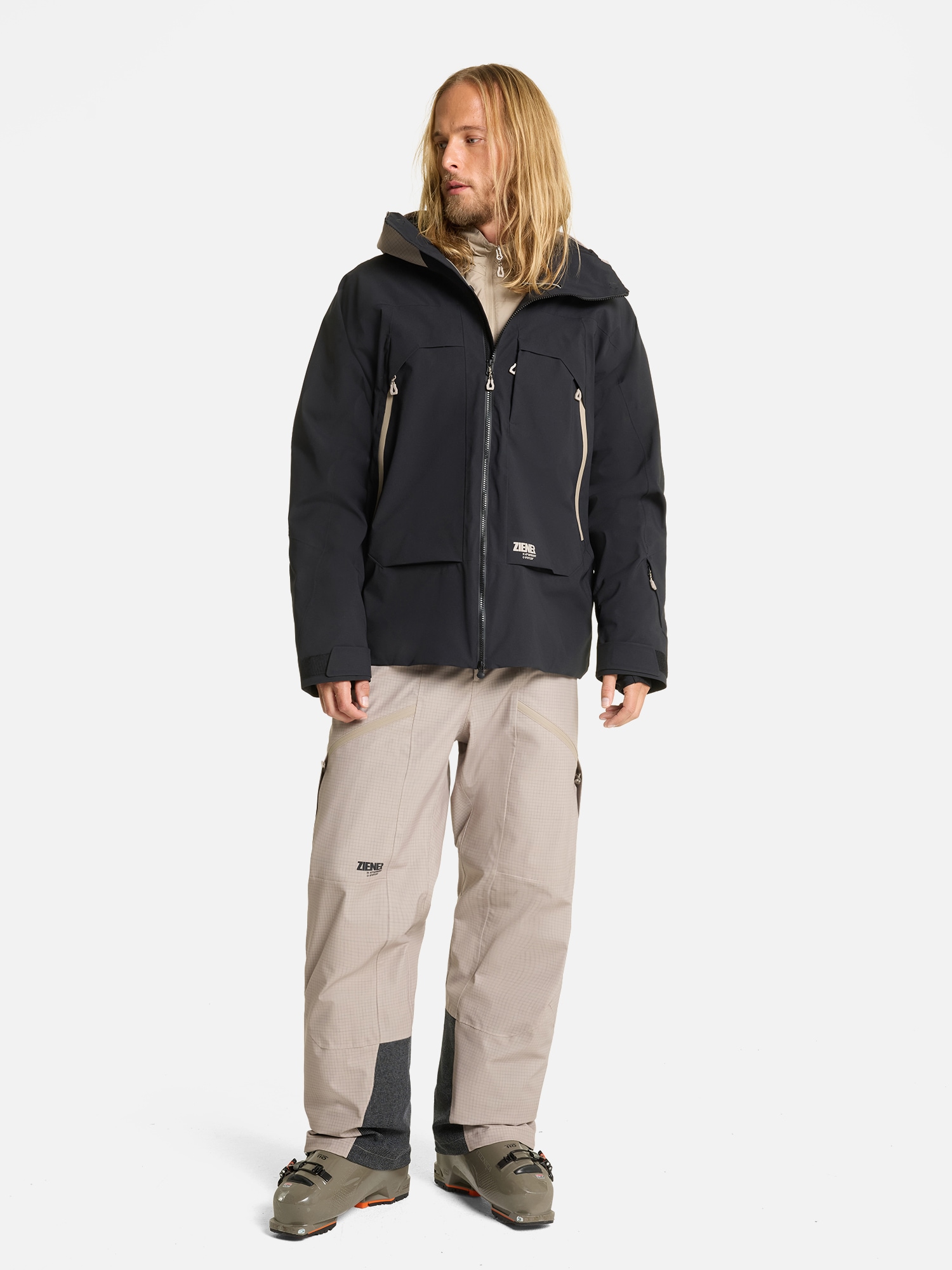 Ziener Skihose »ROKITO-Z AQUASHIELD® HERREN«  wasser- u. winddicht, atmungsaktiv, unwattiert, Innenfutter aus Wolle