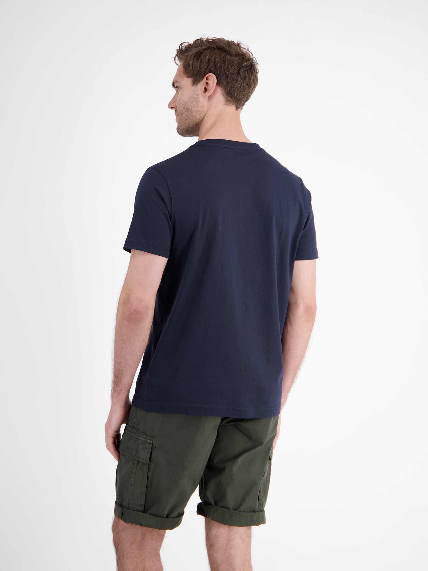 LERROS T-Shirt »LERROS Herren T-Shirt mit Brustprint«