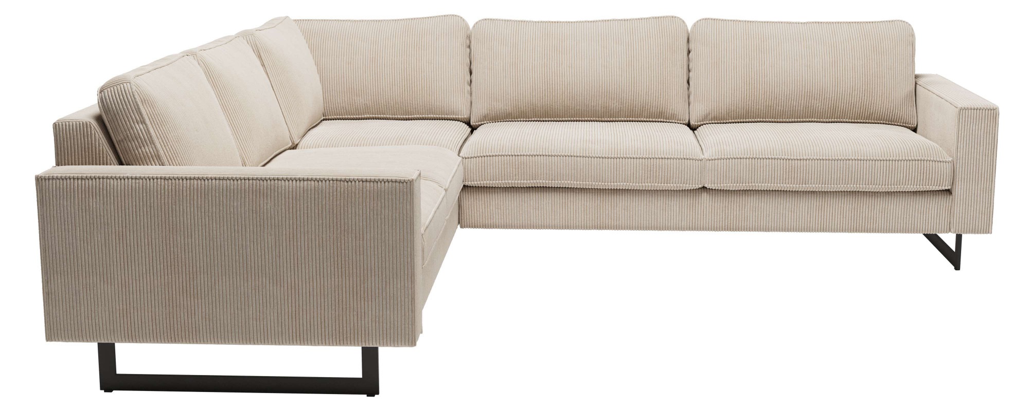 Places of Style Ecksofa "Pinto, XXL, 250/290 cm, langer Schenkel, Ottomane" günstig online kaufen