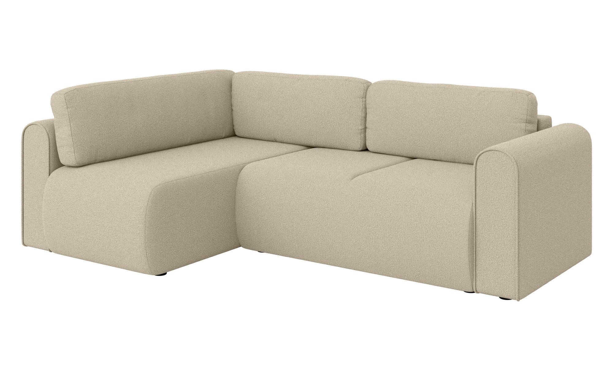 INOSIGN Ecksofa »Zacharia wahlweise Schlafsofa mit Bettkasten, B/T/H 250/166/86 cm«, L-Form mit Wellenunterfederung, Ottomane rechts oder links bestellbar