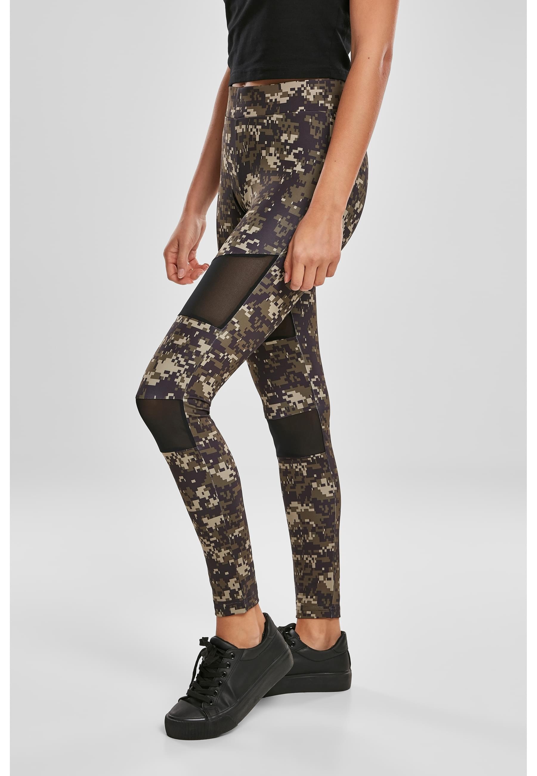 URBAN CLASSICS Leggings »Urban Classics Damen Ladies Camo Tech Mesh Leggings«, (1 tlg.)