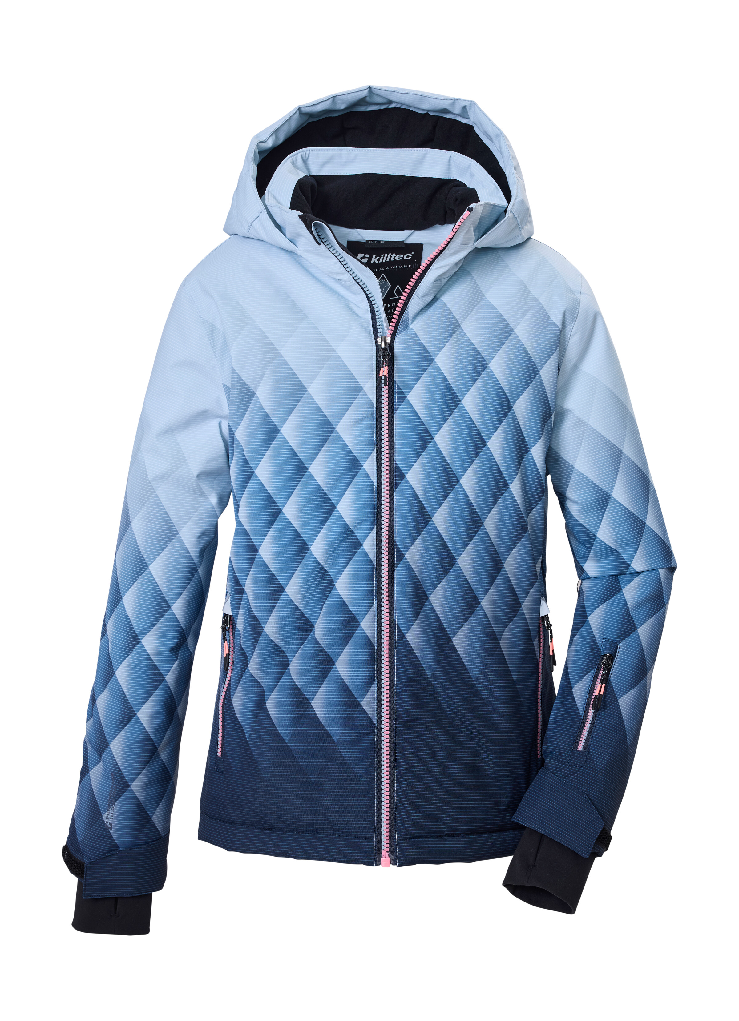 Killtec Skijacke "KSW 187 GRLS SKI JCKT" Wind- u wasserdicht, 10.000 mm Wassersäule, atmungsaktiv