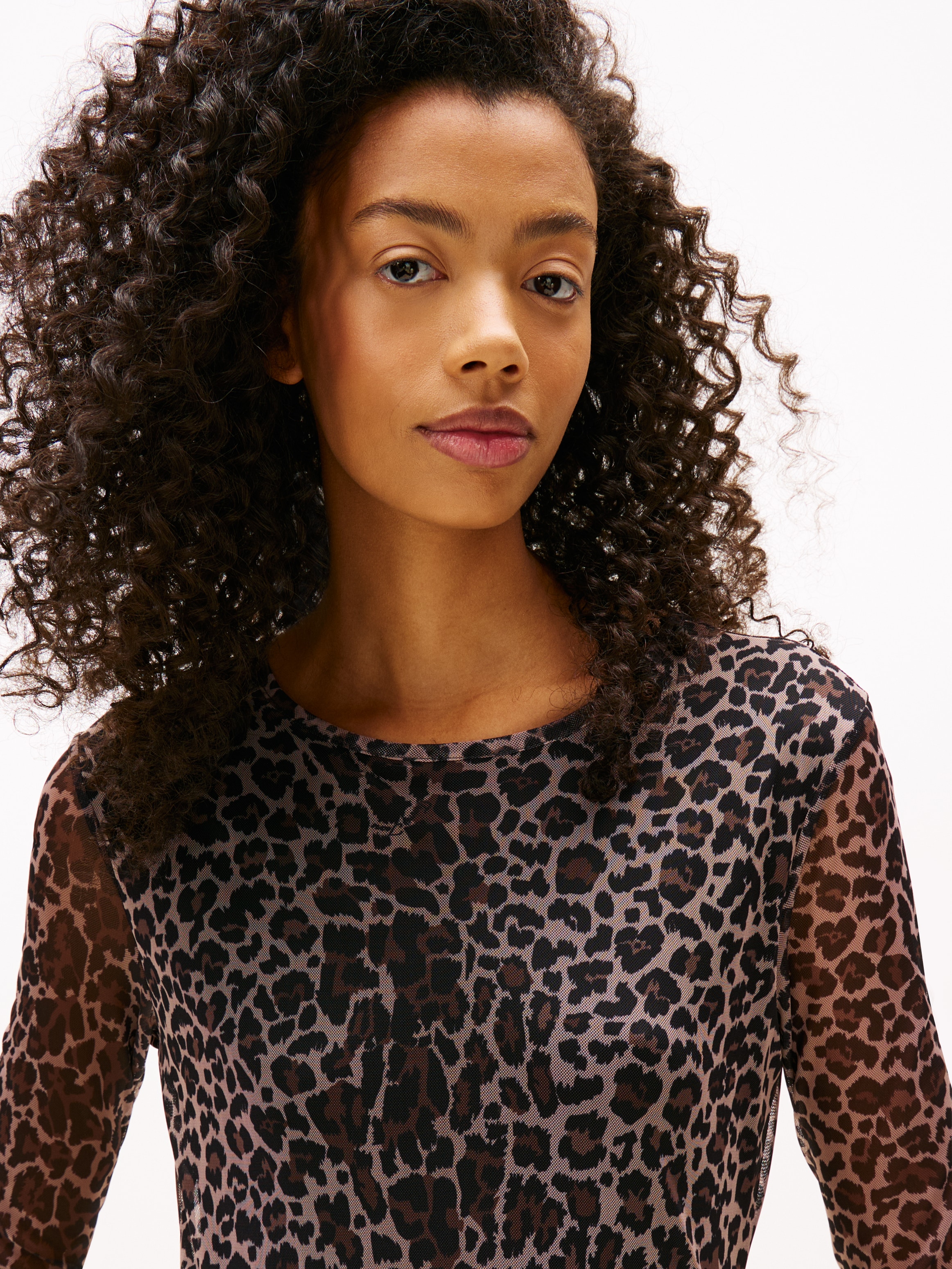 Tommy Jeans Jerseykleid »TJW AOP MESH MIDI DRESS EXT«