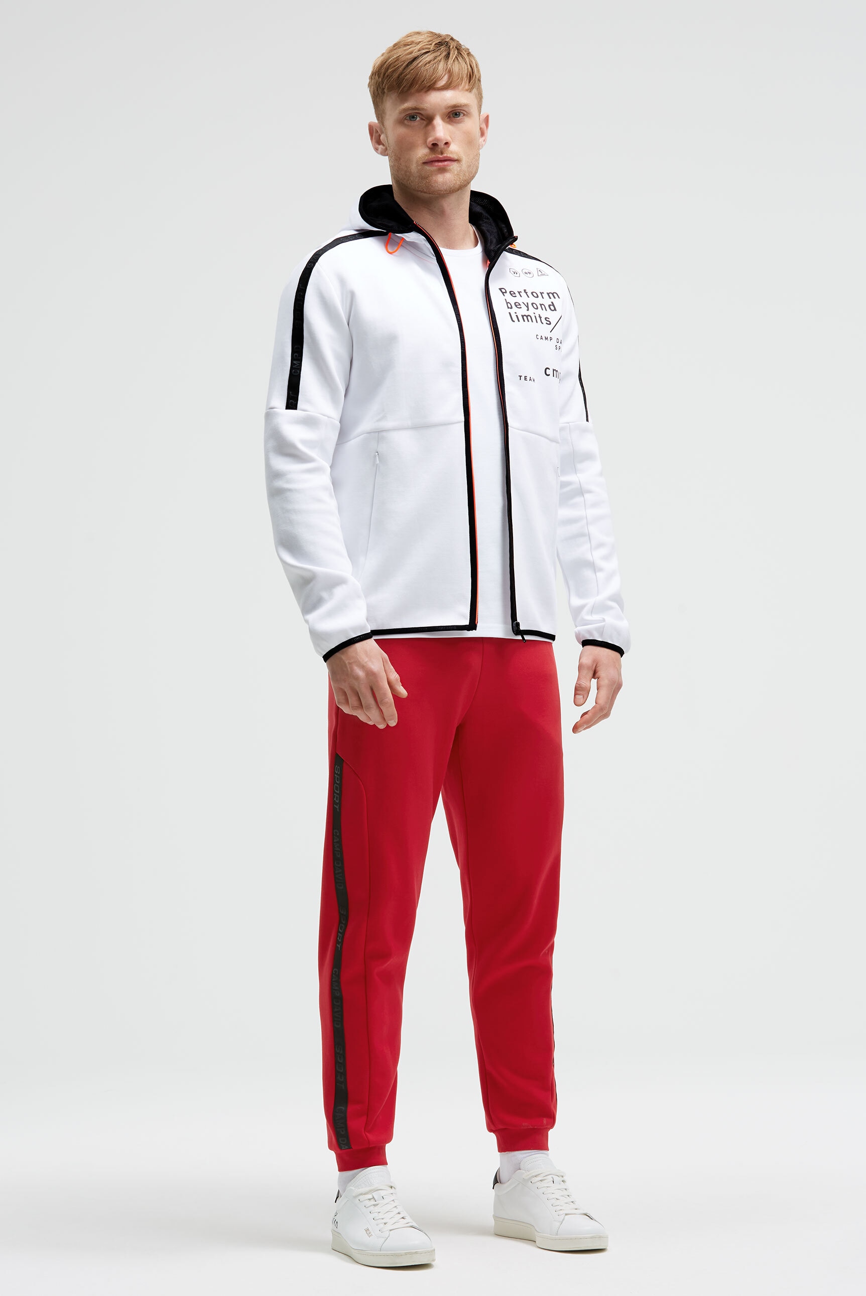 CAMP DAVID Kapuzensweatjacke , mit elastischen Saumabschlüssen
